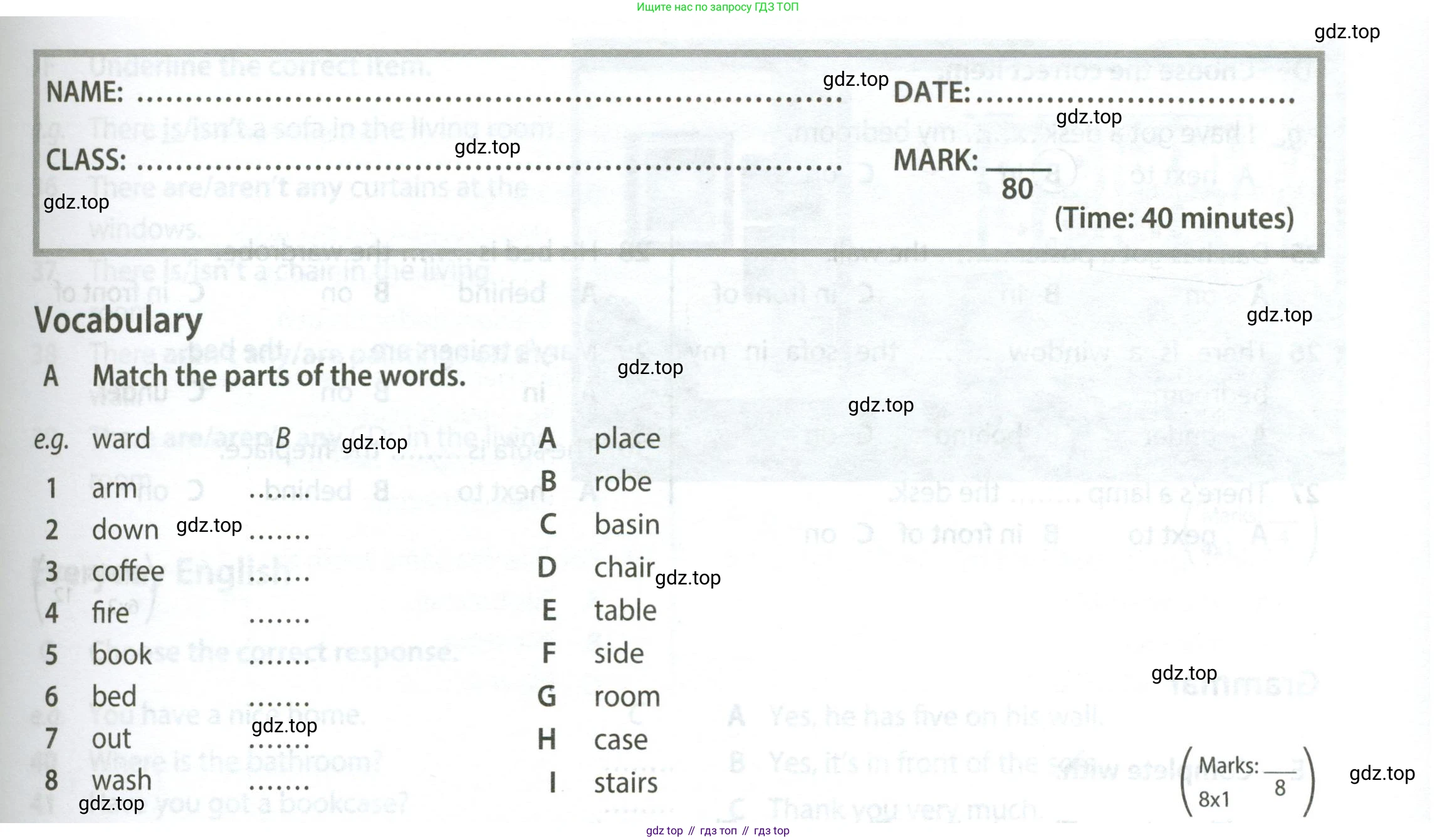 Английский язык (english), 5 класс контрольные задания (test booklet), авторы: Ваулина Юлия Евгеньевна (Vaulina Julia), Дули Дженни (Dooley Jenny), Подоляко Ольга Евгеньевна (Podolyako Olga), Эванс Вирджиния (Evans Virginia), издательство Просвещение, Москва, 2023, белого цвета, страница 25, номер A, Условие 2023-2027
