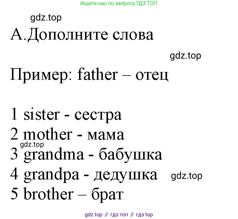 Английский язык (english), 5 класс контрольные задания (test booklet), авторы: Ваулина Юлия Евгеньевна (Vaulina Julia), Дули Дженни (Dooley Jenny), Подоляко Ольга Евгеньевна (Podolyako Olga), Эванс Вирджиния (Evans Virginia), издательство Просвещение, Москва, 2023, белого цвета, страница 29, номер A, Решение 1 (2023-2027)