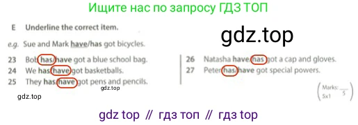 Английский язык (english), 5 класс контрольные задания (test booklet), авторы: Ваулина Юлия Евгеньевна (Vaulina Julia), Дули Дженни (Dooley Jenny), Подоляко Ольга Евгеньевна (Podolyako Olga), Эванс Вирджиния (Evans Virginia), издательство Просвещение, Москва, 2023, белого цвета, страница 18, номер E, Решение 2 (2023-2027)