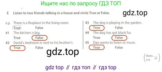 Английский язык (english), 5 класс контрольные задания (test booklet), авторы: Ваулина Юлия Евгеньевна (Vaulina Julia), Дули Дженни (Dooley Jenny), Подоляко Ольга Евгеньевна (Podolyako Olga), Эванс Вирджиния (Evans Virginia), издательство Просвещение, Москва, 2023, белого цвета, страница 48, номер E, Решение 2 (2023-2027)