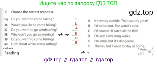 Английский язык (english), 5 класс контрольные задания (test booklet), авторы: Ваулина Юлия Евгеньевна (Vaulina Julia), Дули Дженни (Dooley Jenny), Подоляко Ольга Евгеньевна (Podolyako Olga), Эванс Вирджиния (Evans Virginia), издательство Просвещение, Москва, 2023, белого цвета, страница 87, номер G, Решение 2 (2023-2027)