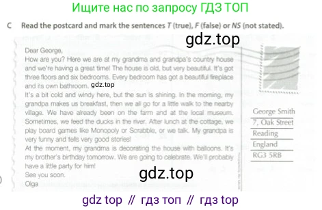 Английский язык (english), 5 класс контрольные задания (test booklet), авторы: Ваулина Юлия Евгеньевна (Vaulina Julia), Дули Дженни (Dooley Jenny), Подоляко Ольга Евгеньевна (Podolyako Olga), Эванс Вирджиния (Evans Virginia), издательство Просвещение, Москва, 2023, белого цвета, страница 90, номер C, Решение 2 (2023-2027)