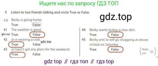 Английский язык (english), 5 класс контрольные задания (test booklet), авторы: Ваулина Юлия Евгеньевна (Vaulina Julia), Дули Дженни (Dooley Jenny), Подоляко Ольга Евгеньевна (Podolyako Olga), Эванс Вирджиния (Evans Virginia), издательство Просвещение, Москва, 2023, белого цвета, страница 91, номер E, Решение 2 (2023-2027)