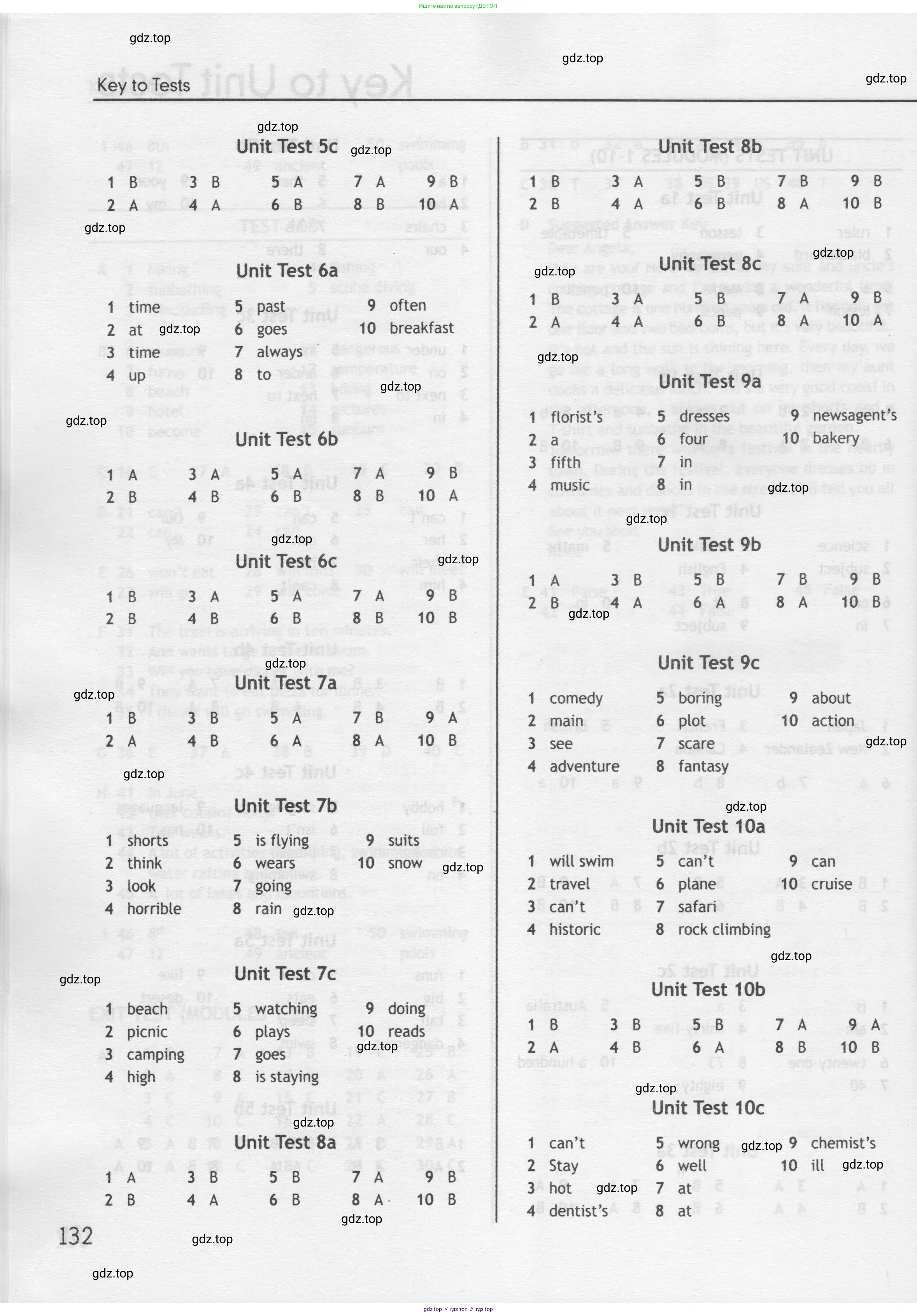 Английский язык (english), 5 класс контрольные задания (test booklet), авторы: Ваулина Юлия Евгеньевна (Vaulina Julia), Дули Дженни (Dooley Jenny), Подоляко Ольга Евгеньевна (Podolyako Olga), Эванс Вирджиния (Evans Virginia), издательство Просвещение, Москва, 2023, белого цвета, страница 132