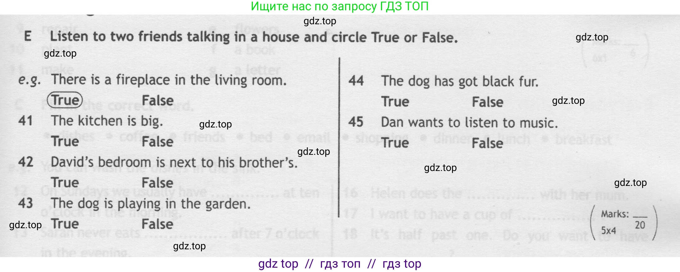 Английский язык (english), 5 класс контрольные задания (test booklet), авторы: Ваулина Юлия Евгеньевна (Vaulina Julia), Дули Дженни (Dooley Jenny), Подоляко Ольга Евгеньевна (Podolyako Olga), Эванс Вирджиния (Evans Virginia), издательство Просвещение, Москва, 2023, белого цвета, страница 48, номер E, Условие 2019-2022