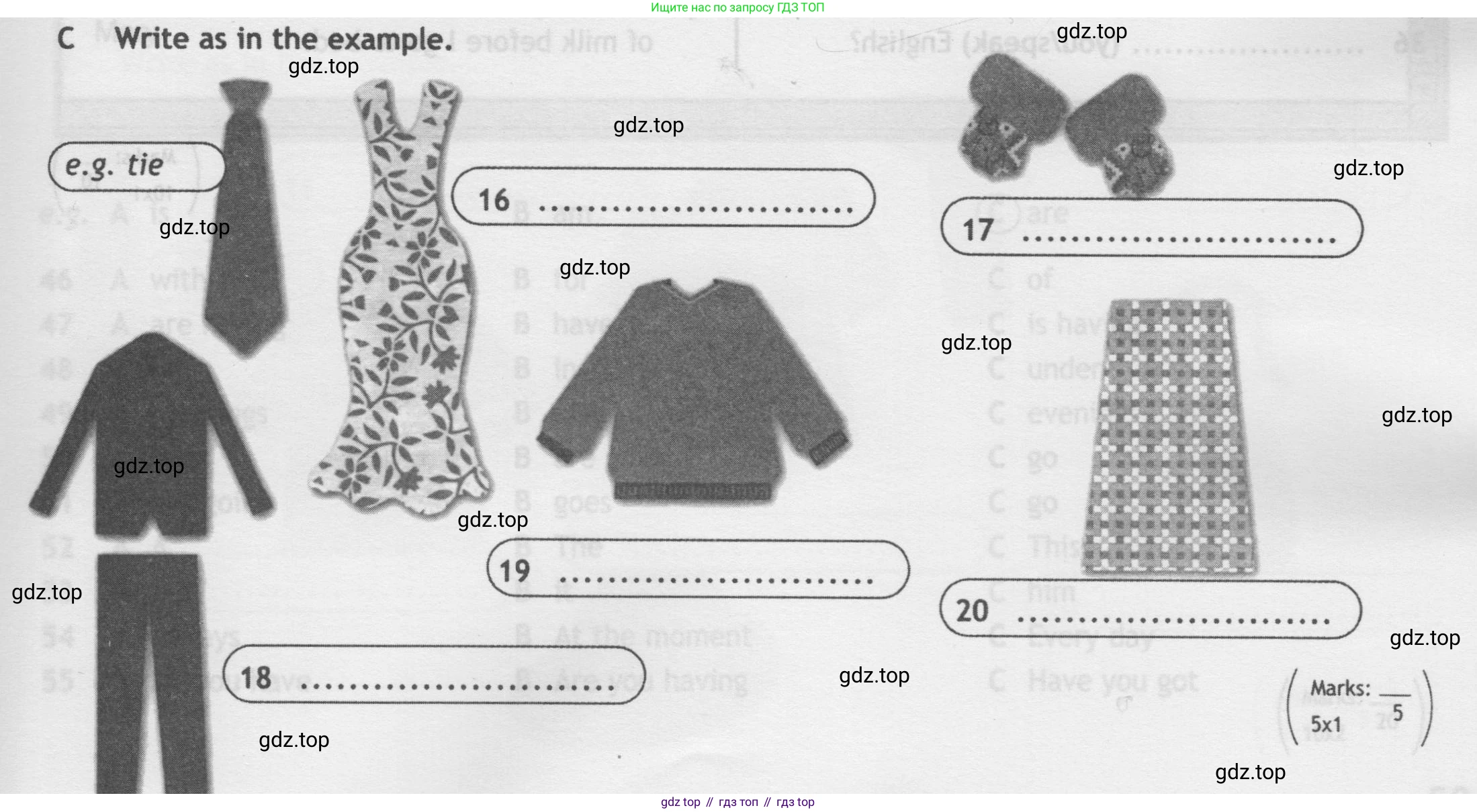 Английский язык (english), 5 класс контрольные задания (test booklet), авторы: Ваулина Юлия Евгеньевна (Vaulina Julia), Дули Дженни (Dooley Jenny), Подоляко Ольга Евгеньевна (Podolyako Olga), Эванс Вирджиния (Evans Virginia), издательство Просвещение, Москва, 2023, белого цвета, страница 57, номер C, Условие 2019-2022