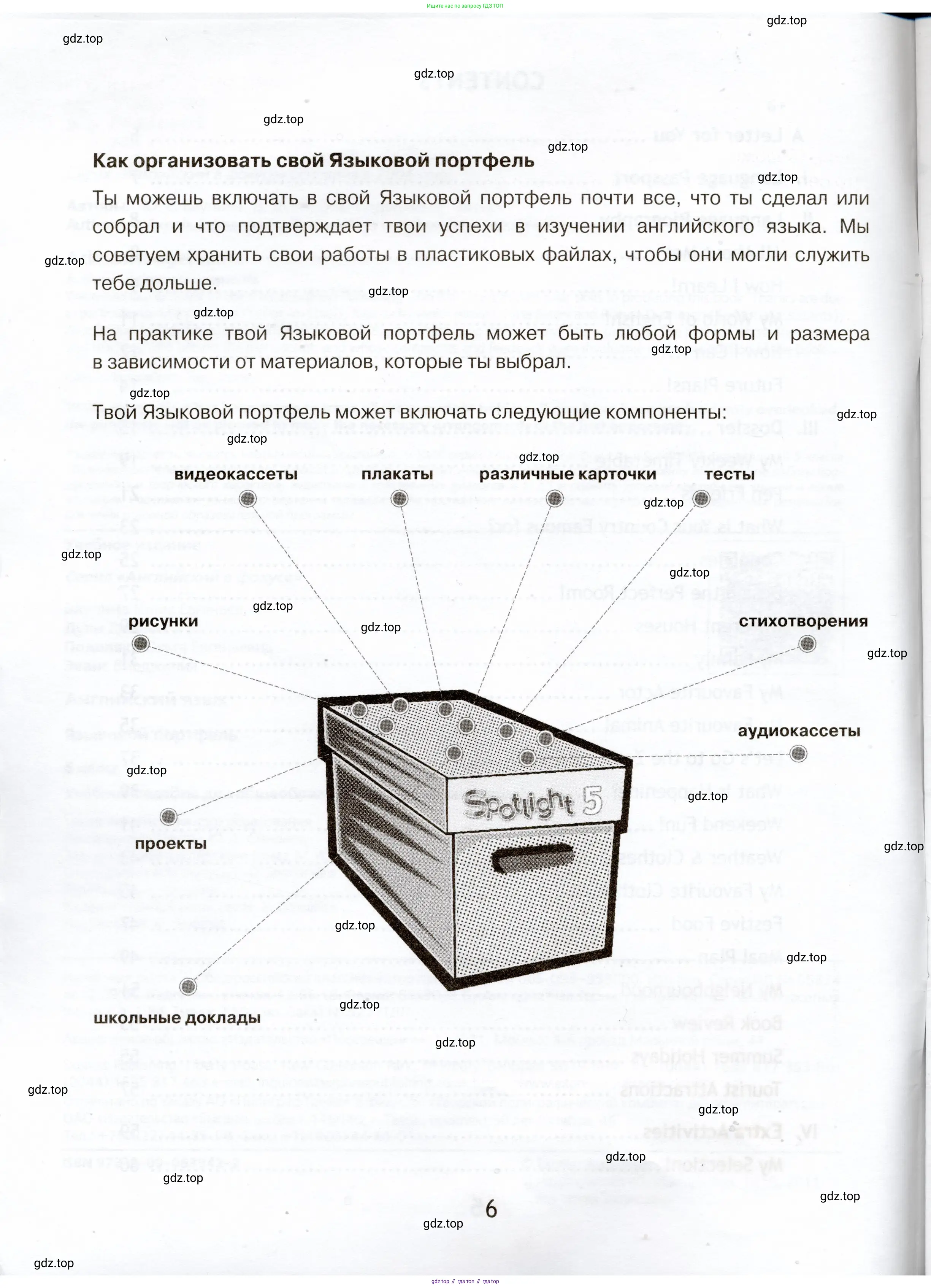 Английский язык (english), 5 класс Языковой портфель (my language portfolio), авторы: Ваулина Юлия Евгеньевна (Vaulina Julia), Дули Дженни (Dooley Jenny), Подоляко Ольга Евгеньевна (Podolyako Olga), Эванс Вирджиния (Evans Virginia), издательство Просвещение, Москва, 2011, серого цвета, страница 6