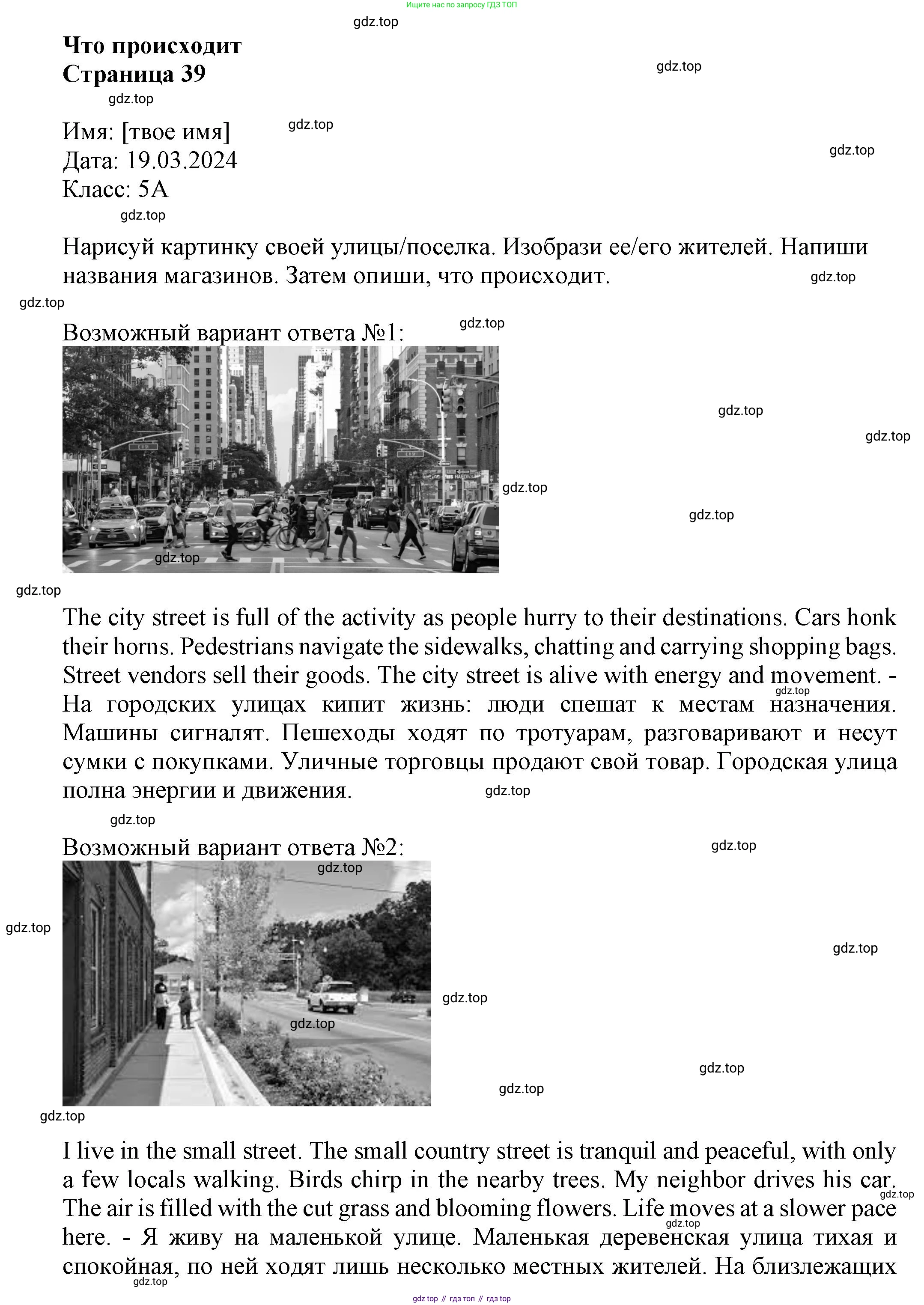 Английский язык (english), 5 класс Языковой портфель (my language portfolio), авторы: Ваулина Юлия Евгеньевна (Vaulina Julia), Дули Дженни (Dooley Jenny), Подоляко Ольга Евгеньевна (Podolyako Olga), Эванс Вирджиния (Evans Virginia), издательство Просвещение, Москва, 2011, серого цвета, страница 39, Решение
