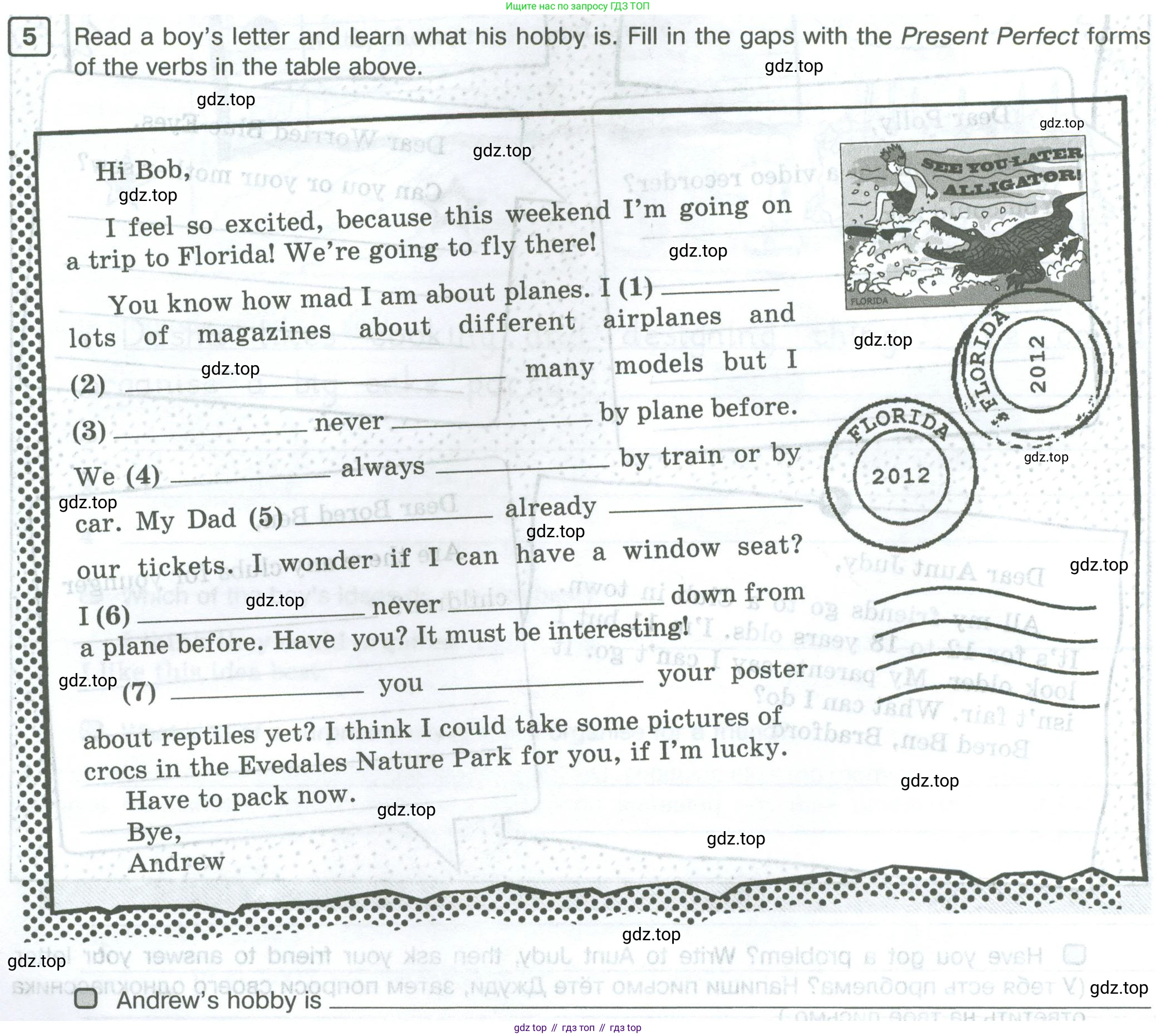 Английский язык (english), 5 класс Рабочая тетрадь (workbook), авторы: Вербицкая Мария Валерьевна (Verbitskaya Maria), Твердохлебова Ирина Петровна (Tverdohlebova Irina), Эббс Брайен (Abbs Brian), Уорелл Энн (Worrall Anne), Уорд Энн (Ward Ann), издательство Просвещение, Москва, 2023, страница 50, номер 5, Условие