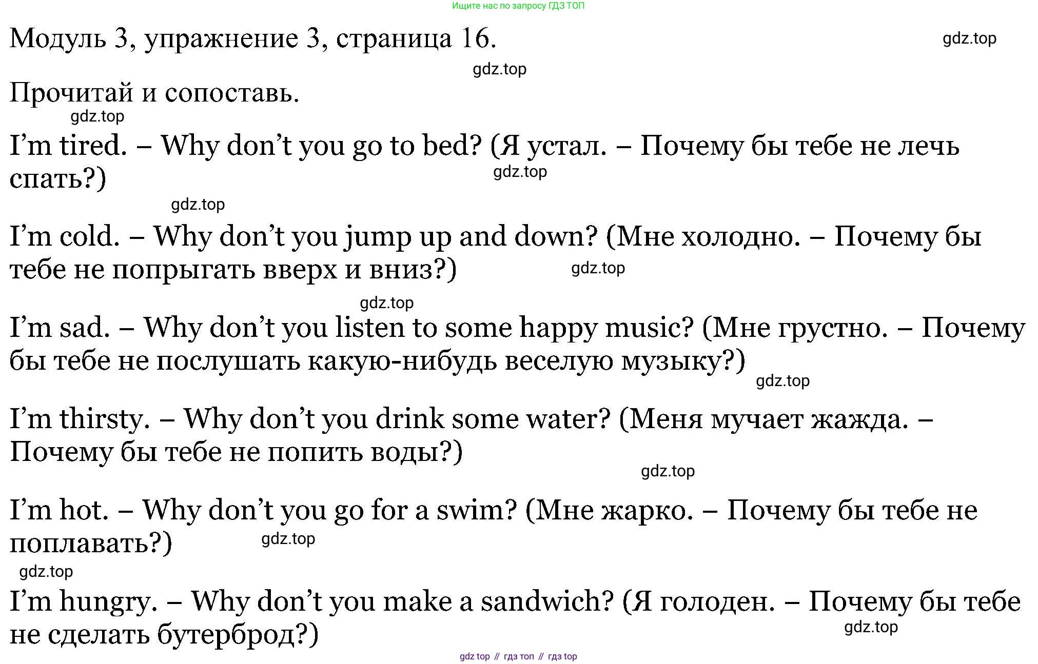 Английский язык (english), 5 класс Рабочая тетрадь (workbook), авторы: Вербицкая Мария Валерьевна (Verbitskaya Maria), Твердохлебова Ирина Петровна (Tverdohlebova Irina), Эббс Брайен (Abbs Brian), Уорелл Энн (Worrall Anne), Уорд Энн (Ward Ann), издательство Просвещение, Москва, 2023, страница 16, номер 3, Решение