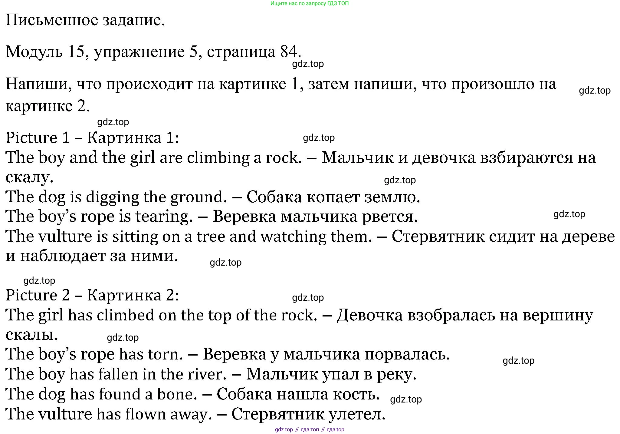 Английский язык (english), 5 класс Рабочая тетрадь (workbook), авторы: Вербицкая Мария Валерьевна (Verbitskaya Maria), Твердохлебова Ирина Петровна (Tverdohlebova Irina), Эббс Брайен (Abbs Brian), Уорелл Энн (Worrall Anne), Уорд Энн (Ward Ann), издательство Просвещение, Москва, 2023, страница 84, номер 5, Решение