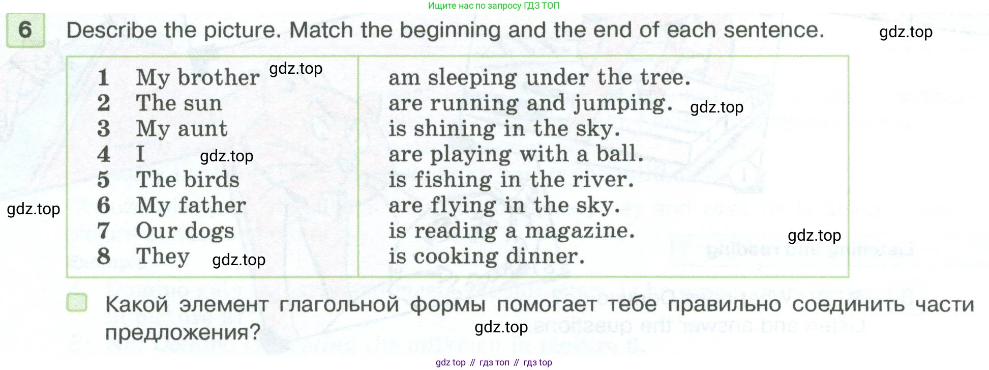 ГДЗ Английский язык (english), 5 класс Учебник (Student's book), авторы: Вербицкая Мария Валерьевна (Verbitskaya Maria), Эббс Брайен (Abbs Brian), Уорелл Энн (Worrall Anne), Уорд Энн (Ward Ann), издательство Просвещение, Москва, 2023, Часть ( Part) 1, страница 15, номер 6, Условие
