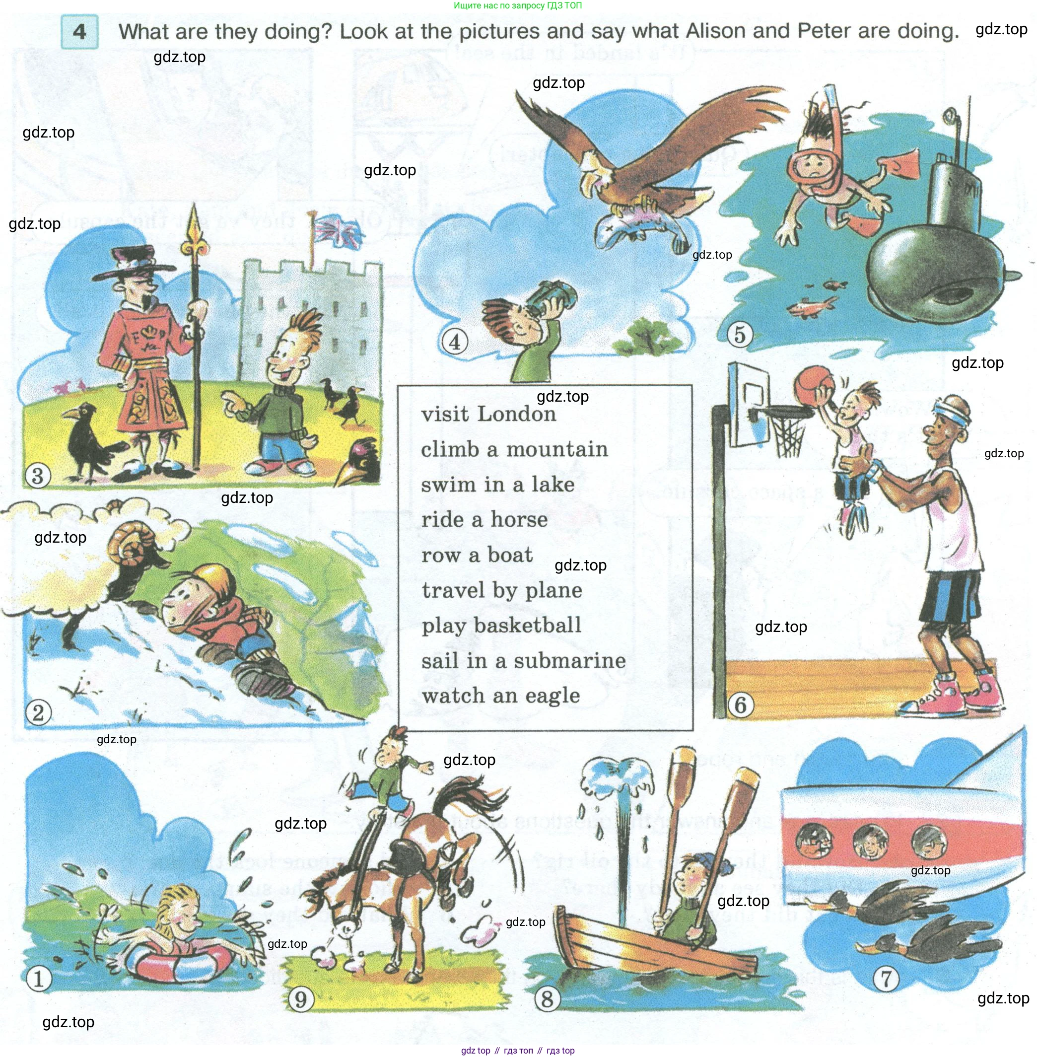 ГДЗ Английский язык (english), 5 класс Учебник (Student's book), авторы: Вербицкая Мария Валерьевна (Verbitskaya Maria), Эббс Брайен (Abbs Brian), Уорелл Энн (Worrall Anne), Уорд Энн (Ward Ann), издательство Просвещение, Москва, 2023, Часть ( Part) 1, страница 36, номер 4, Условие