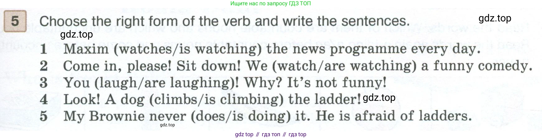 ГДЗ Английский язык (english), 5 класс Учебник (Student's book), авторы: Вербицкая Мария Валерьевна (Verbitskaya Maria), Эббс Брайен (Abbs Brian), Уорелл Энн (Worrall Anne), Уорд Энн (Ward Ann), издательство Просвещение, Москва, 2023, Часть ( Part) 1, страница 45, номер 5, Условие