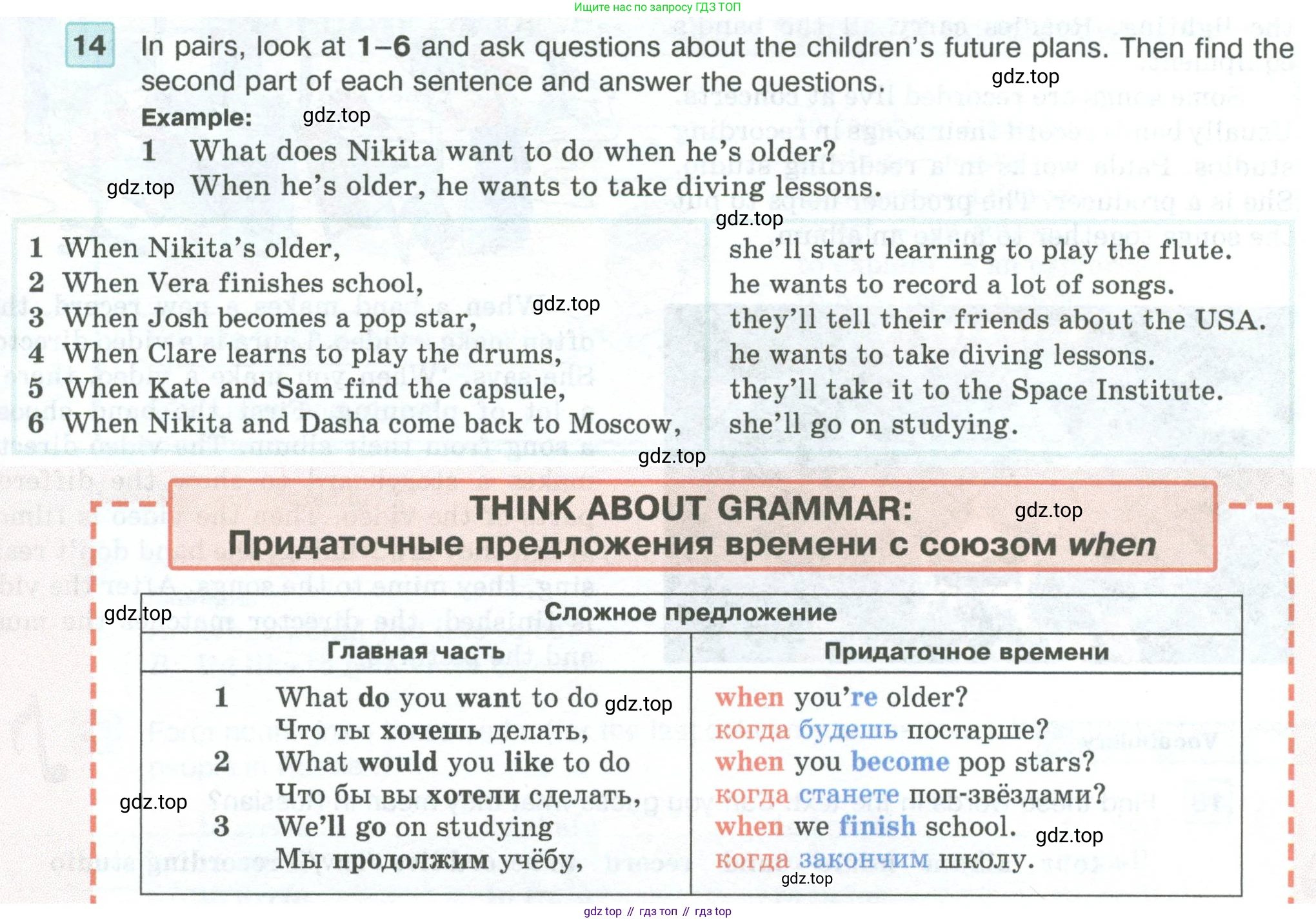ГДЗ Английский язык (english), 5 класс Учебник (Student's book), авторы: Вербицкая Мария Валерьевна (Verbitskaya Maria), Эббс Брайен (Abbs Brian), Уорелл Энн (Worrall Anne), Уорд Энн (Ward Ann), издательство Просвещение, Москва, 2023, Часть ( Part) 2, страница 17, номер 14, Условие
