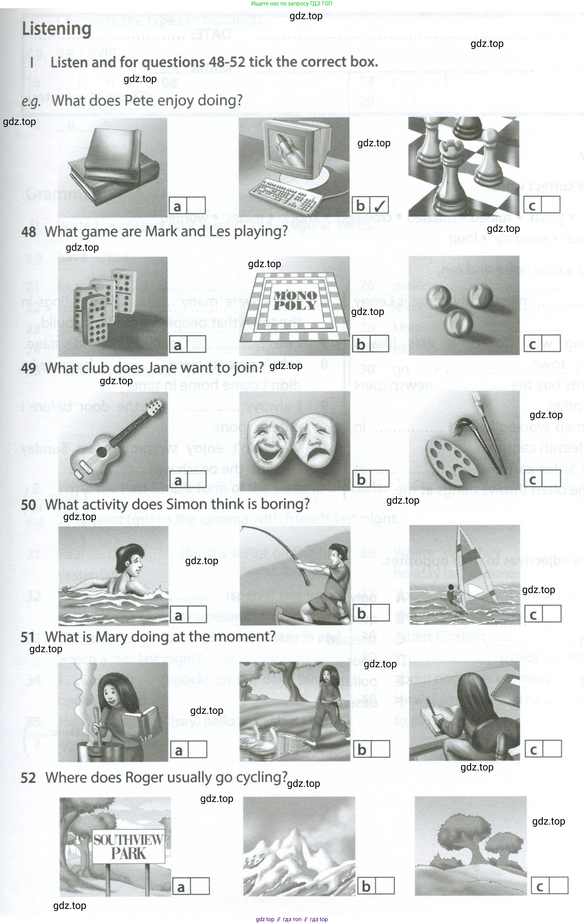 ГДЗ Английский язык (english), 6 класс контрольные задания (test booklet), авторы: Ваулина Юлия Евгеньевна (Vaulina Julia), Дули Дженни (Dooley Jenny), Подоляко Ольга Евгеньевна (Podolyako Olga), Эванс Вирджиния (Evans Virginia), издательство Просвещение, Москва, 2023, зелёного цвета, страница 53, номер I, Условие 2023-2027