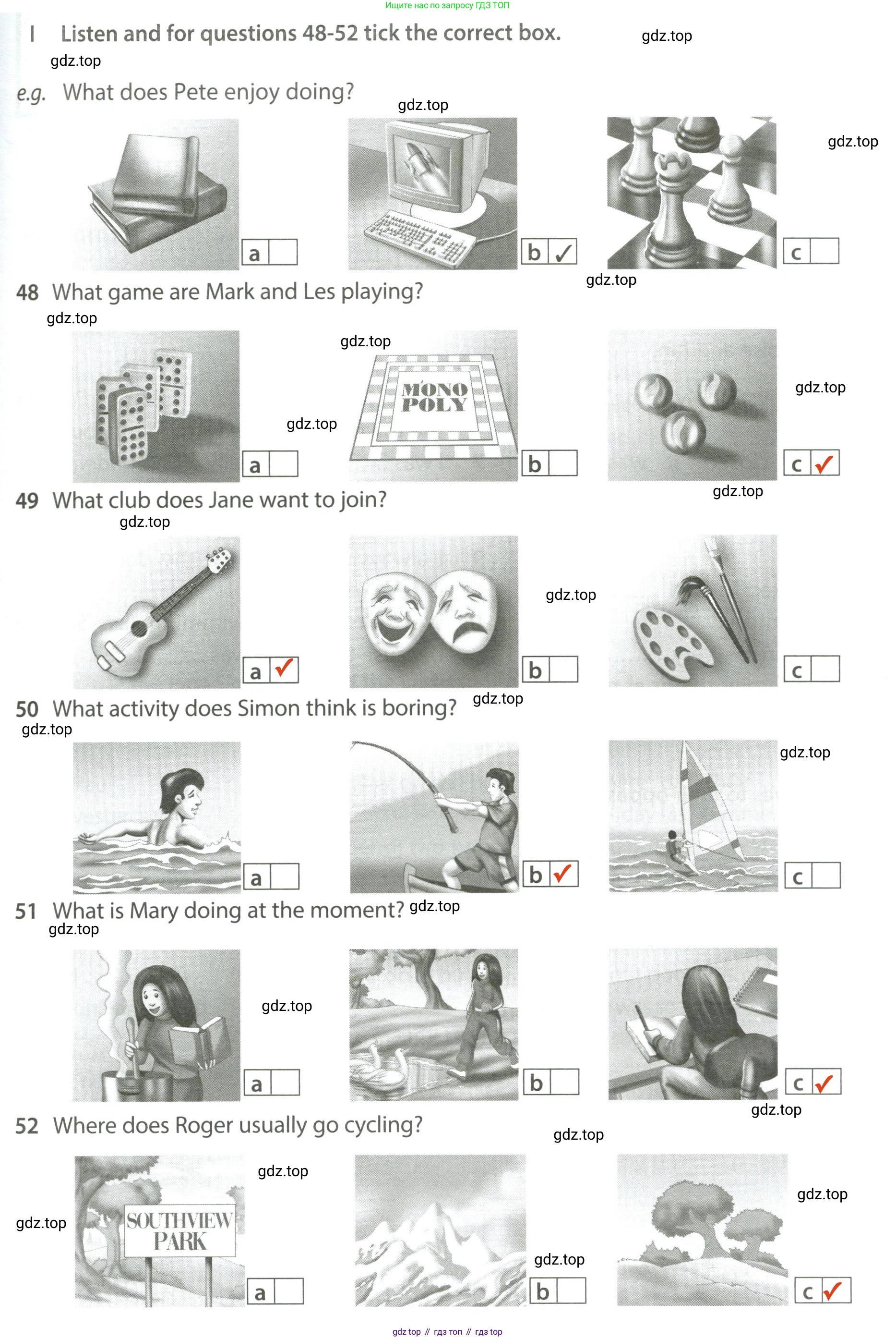 ГДЗ Английский язык (english), 6 класс контрольные задания (test booklet), авторы: Ваулина Юлия Евгеньевна (Vaulina Julia), Дули Дженни (Dooley Jenny), Подоляко Ольга Евгеньевна (Podolyako Olga), Эванс Вирджиния (Evans Virginia), издательство Просвещение, Москва, 2023, зелёного цвета, страница 53, номер I, Решение 2 (2023-2027)