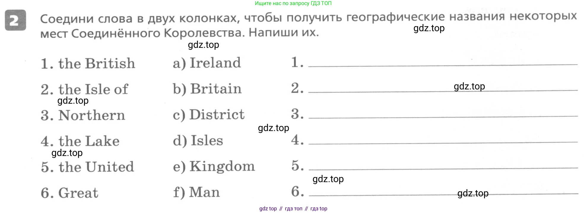 ГДЗ Английский язык (english), 6 класс Контрольные работы, авторы: Афанасьева Ольга Васильевна (Afanasyeva Olga), Михеева Ирина Владимировна (Mikheeva Irina), Баранова Ксения Михайловна (Baranova Ksenia), издательство Просвещение, Москва, 2021, белого цвета, страница 19, номер 2, Условие
