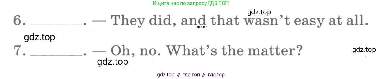 ГДЗ Английский язык (english), 6 класс Контрольные работы, авторы: Афанасьева Ольга Васильевна (Afanasyeva Olga), Михеева Ирина Владимировна (Mikheeva Irina), Баранова Ксения Михайловна (Baranova Ksenia), издательство Просвещение, Москва, 2021, белого цвета, страница 67, номер 6, Условие (продолжение 2)