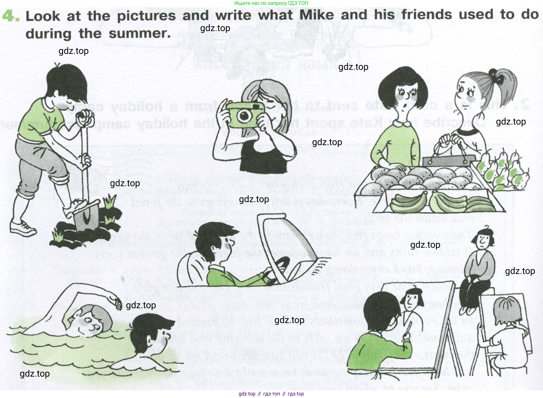 ГДЗ Английский язык (english), 6 класс рабочая тетрадь (activity book), авторы: Афанасьева Ольга Васильевна (Afanasyeva Olga), Михеева Ирина Владимировна (Mikheeva Irina), издательство Просвещение, Москва, 2023, зелёного цвета, страница 4, номер 4, Условие