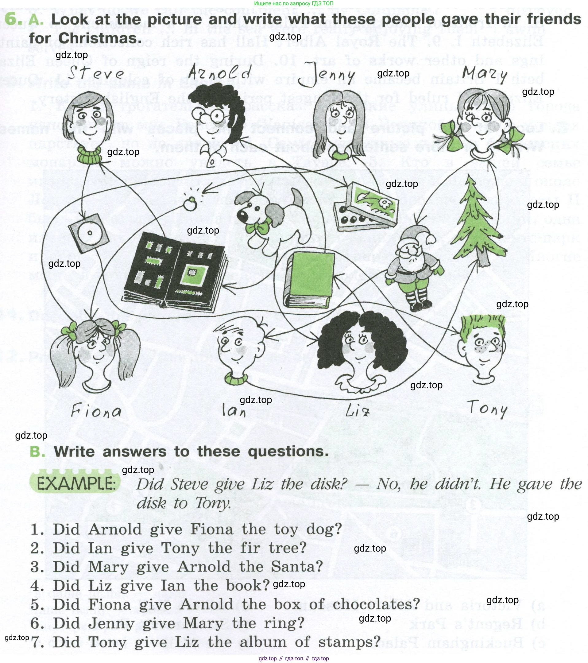 ГДЗ Английский язык (english), 6 класс рабочая тетрадь (activity book), авторы: Афанасьева Ольга Васильевна (Afanasyeva Olga), Михеева Ирина Владимировна (Mikheeva Irina), издательство Просвещение, Москва, 2023, зелёного цвета, страница 45, номер 6, Условие