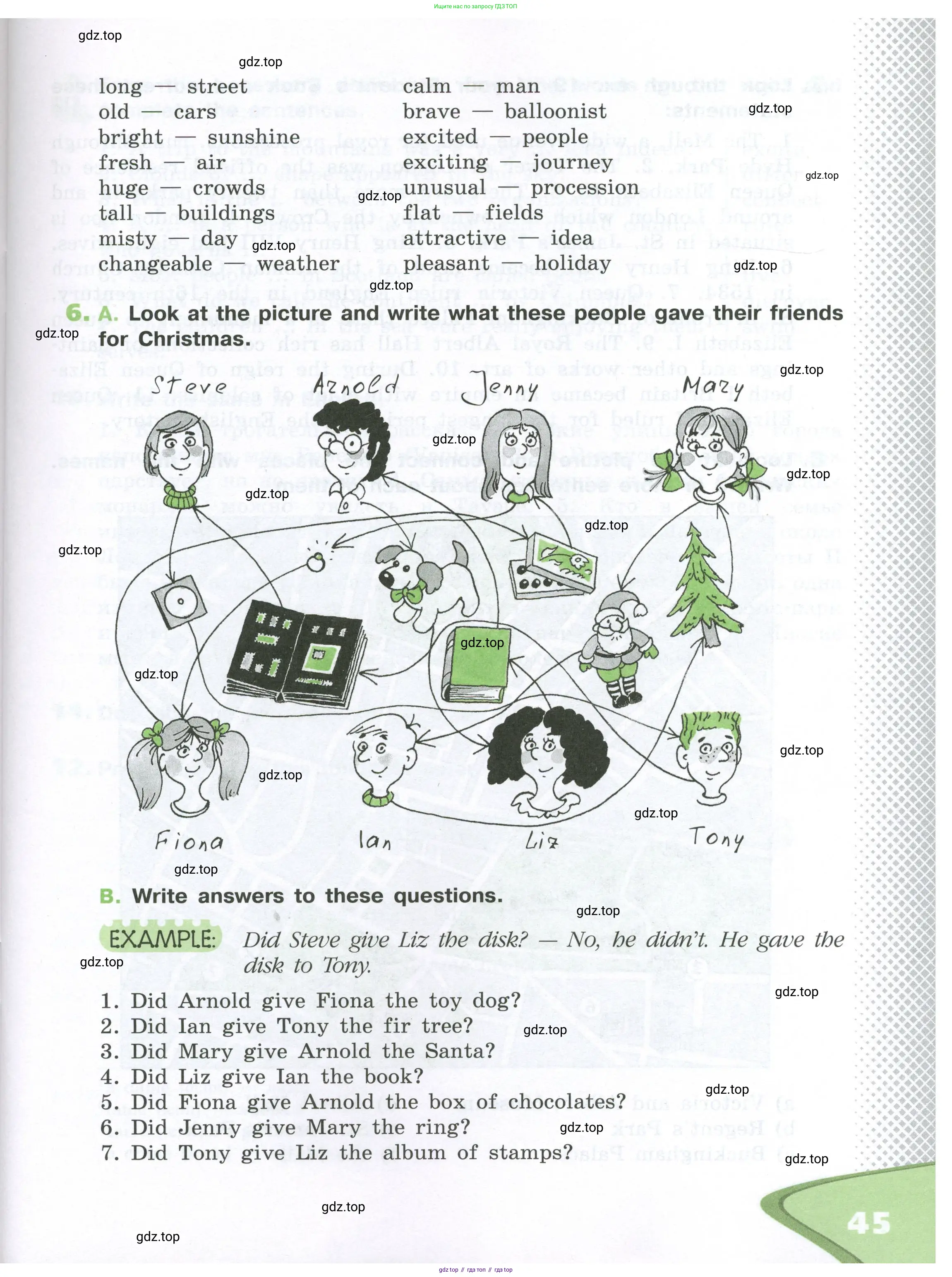 Английский язык (english), 6 класс рабочая тетрадь (activity book), авторы: Афанасьева Ольга Васильевна (Afanasyeva Olga), Михеева Ирина Владимировна (Mikheeva Irina), издательство Просвещение, Москва, 2023, зелёного цвета, страница 45