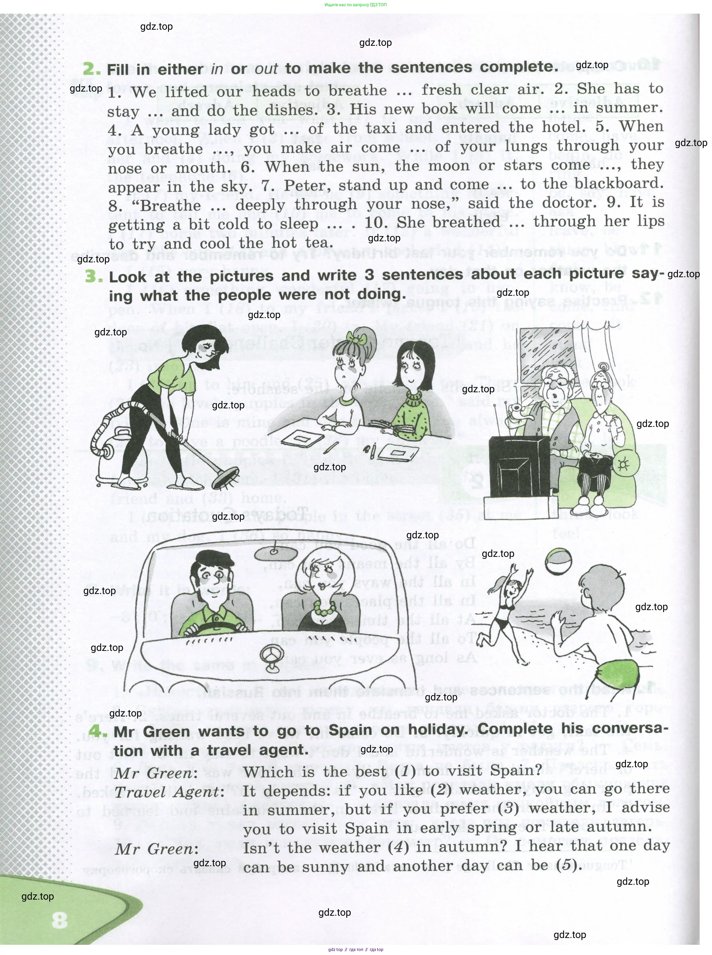 Английский язык (english), 6 класс рабочая тетрадь (activity book), авторы: Афанасьева Ольга Васильевна (Afanasyeva Olga), Михеева Ирина Владимировна (Mikheeva Irina), издательство Просвещение, Москва, 2023, зелёного цвета, страница 8