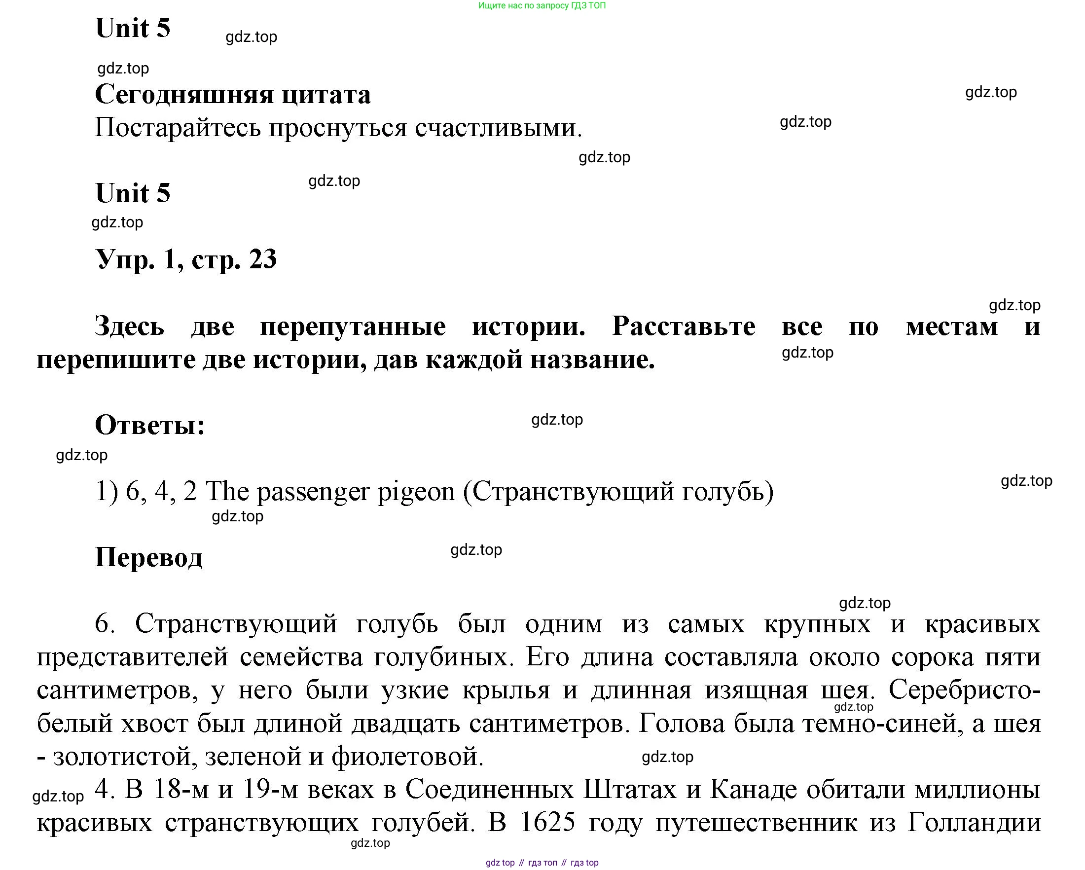 ГДЗ Английский язык (english), 6 класс рабочая тетрадь (activity book), авторы: Афанасьева Ольга Васильевна (Afanasyeva Olga), Михеева Ирина Владимировна (Mikheeva Irina), издательство Просвещение, Москва, 2023, зелёного цвета, страница 23, номер 1, Решение 1