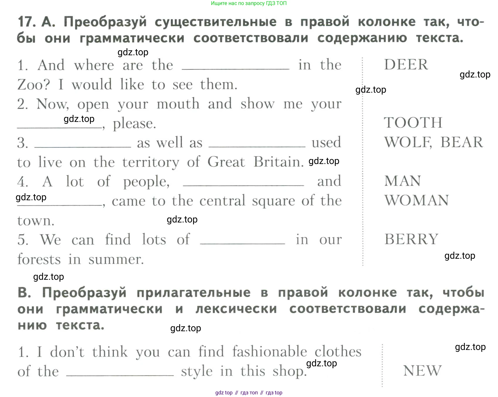 ГДЗ Английский язык (english), 6 класс Тренировочные упражнения для подготовки к ОГЭ (exam practice), авторы: Афанасьева Ольга Васильевна (Afanasyeva Olga), Михеева Ирина Владимировна (Mikheeva Irina), Баранова Ксения Михайловна (Baranova Ksenia), Пушинина Ирина Владимировна, издательство Просвещение, Москва, 2023, зелёного цвета, страница 34, номер 17, Условие