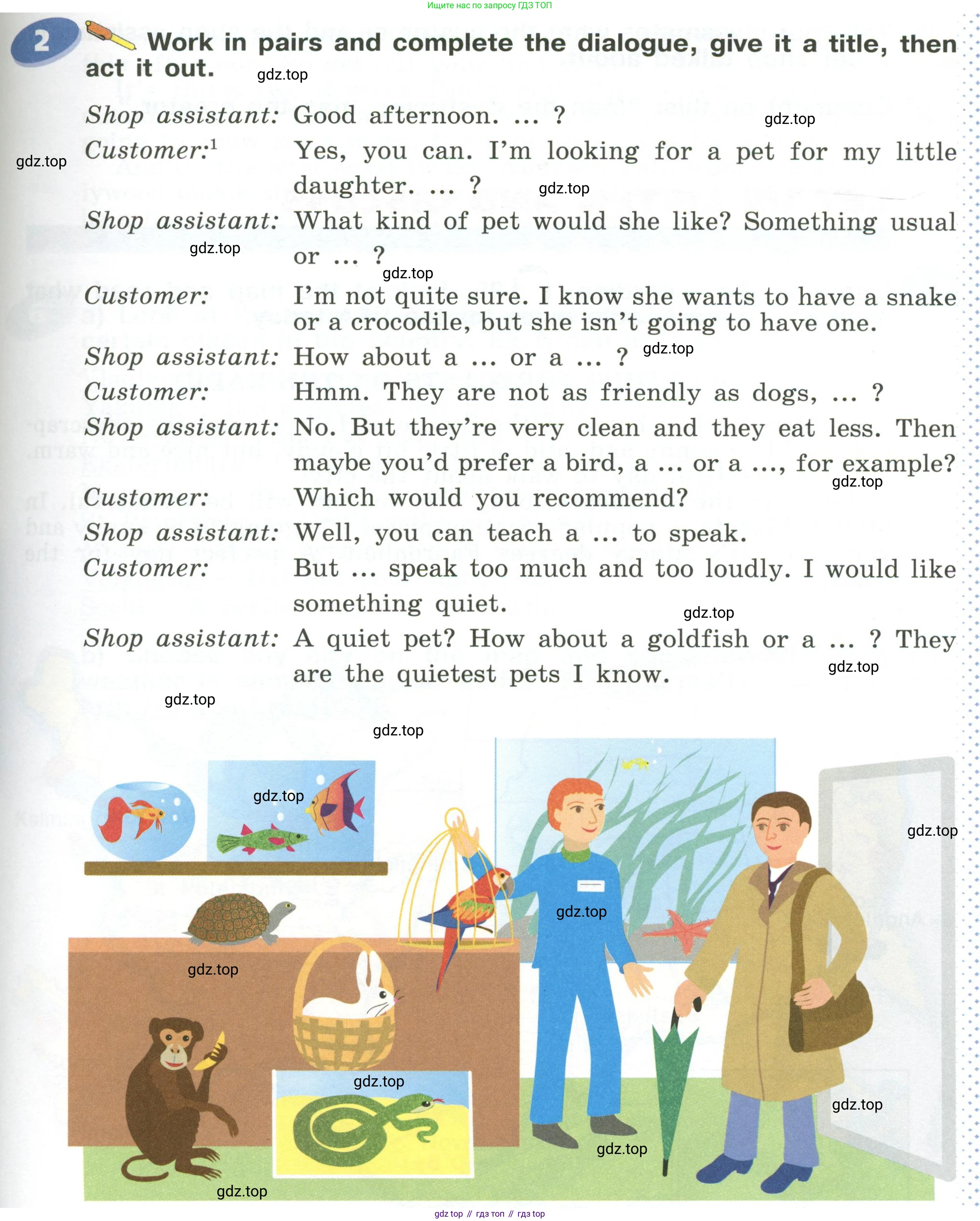 ГДЗ Английский язык (english), 6 класс Учебник (Student's book), авторы: Афанасьева Ольга Васильевна (Afanasyeva Olga), Михеева Ирина Владимировна (Mikheeva Irina), издательство Просвещение, Москва, зелёного цвета, Часть ( Part) 1, страница 71, номер 2, Условие
