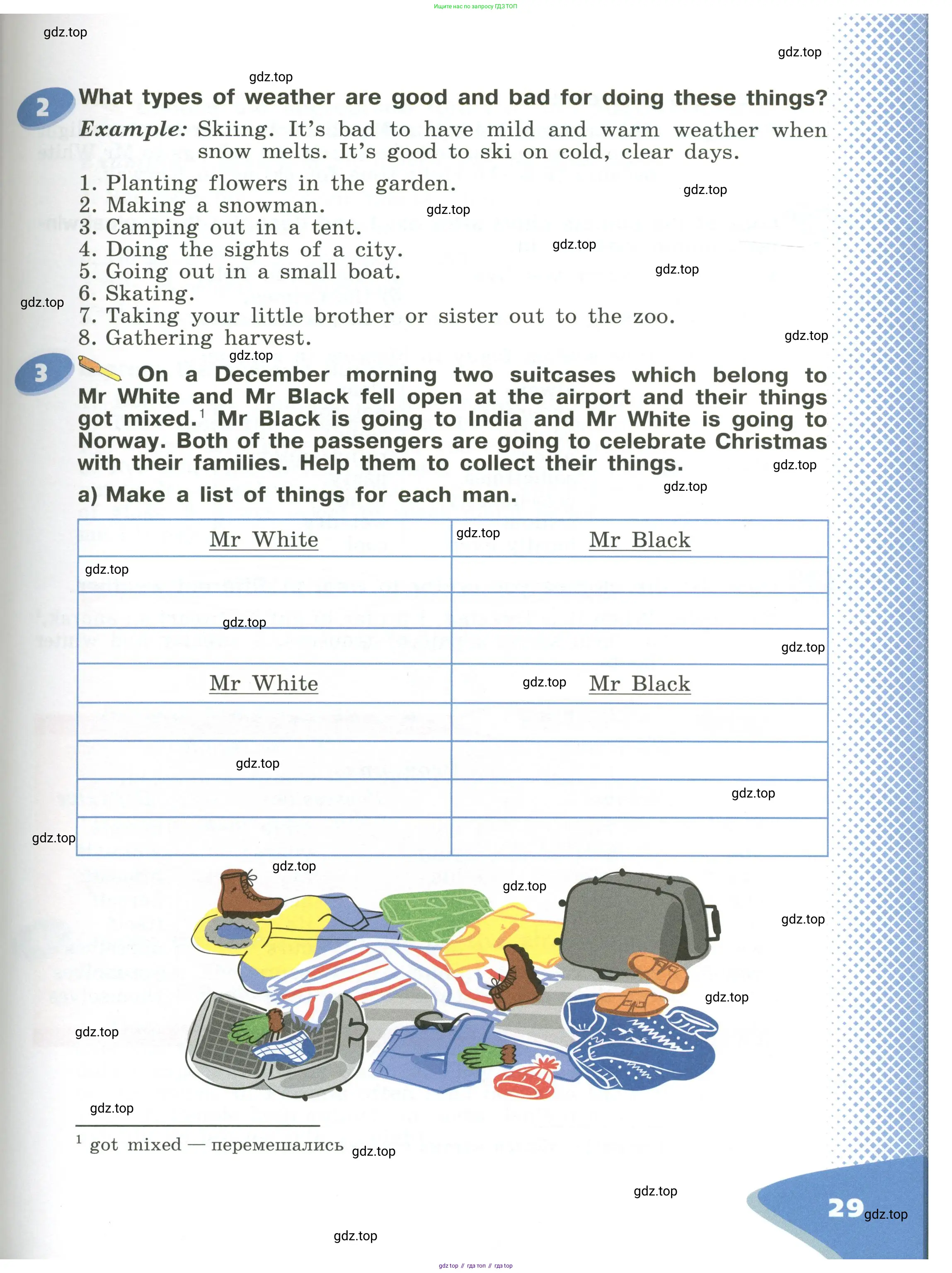 Английский язык (english), 6 класс Учебник (Student's book), авторы: Афанасьева Ольга Васильевна (Afanasyeva Olga), Михеева Ирина Владимировна (Mikheeva Irina), издательство Просвещение, Москва, зелёного цвета, Часть ( Part) 1, страница 29