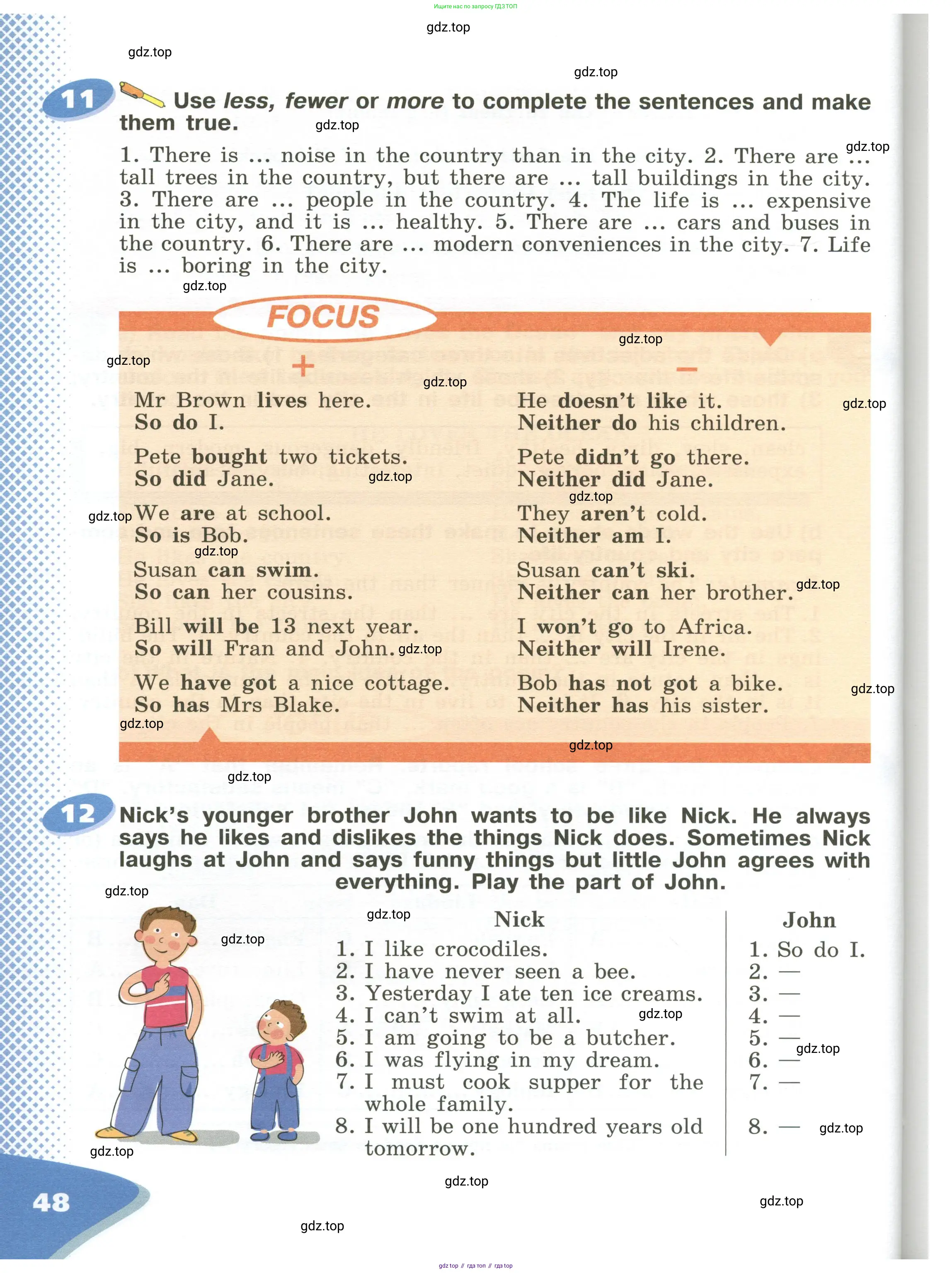 Английский язык (english), 6 класс Учебник (Student's book), авторы: Афанасьева Ольга Васильевна (Afanasyeva Olga), Михеева Ирина Владимировна (Mikheeva Irina), издательство Просвещение, Москва, зелёного цвета, Часть ( Part) 1, страница 48