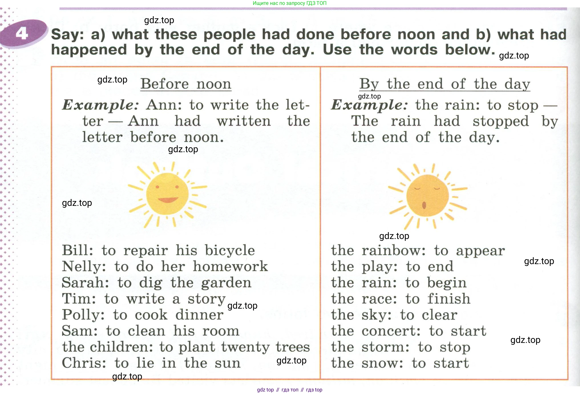 ГДЗ Английский язык (english), 6 класс Учебник (Student's book), авторы: Афанасьева Ольга Васильевна (Afanasyeva Olga), Михеева Ирина Владимировна (Mikheeva Irina), издательство Просвещение, Москва, зелёного цвета, Часть ( Part) 2, страница 90, номер 4, Условие