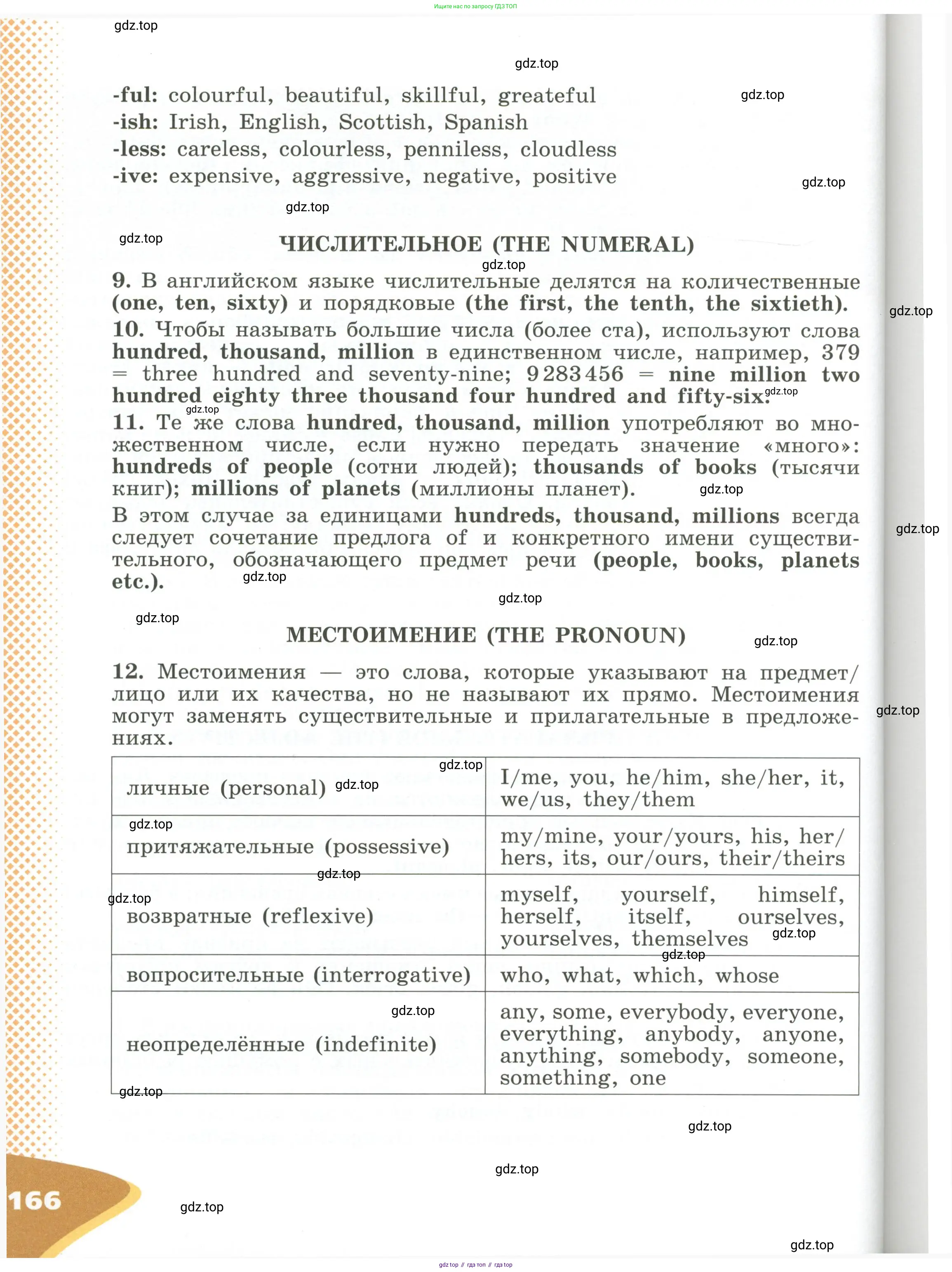 Английский язык (english), 6 класс Учебник (Student's book), авторы: Афанасьева Ольга Васильевна (Afanasyeva Olga), Михеева Ирина Владимировна (Mikheeva Irina), издательство Просвещение, Москва, зелёного цвета, страница 166