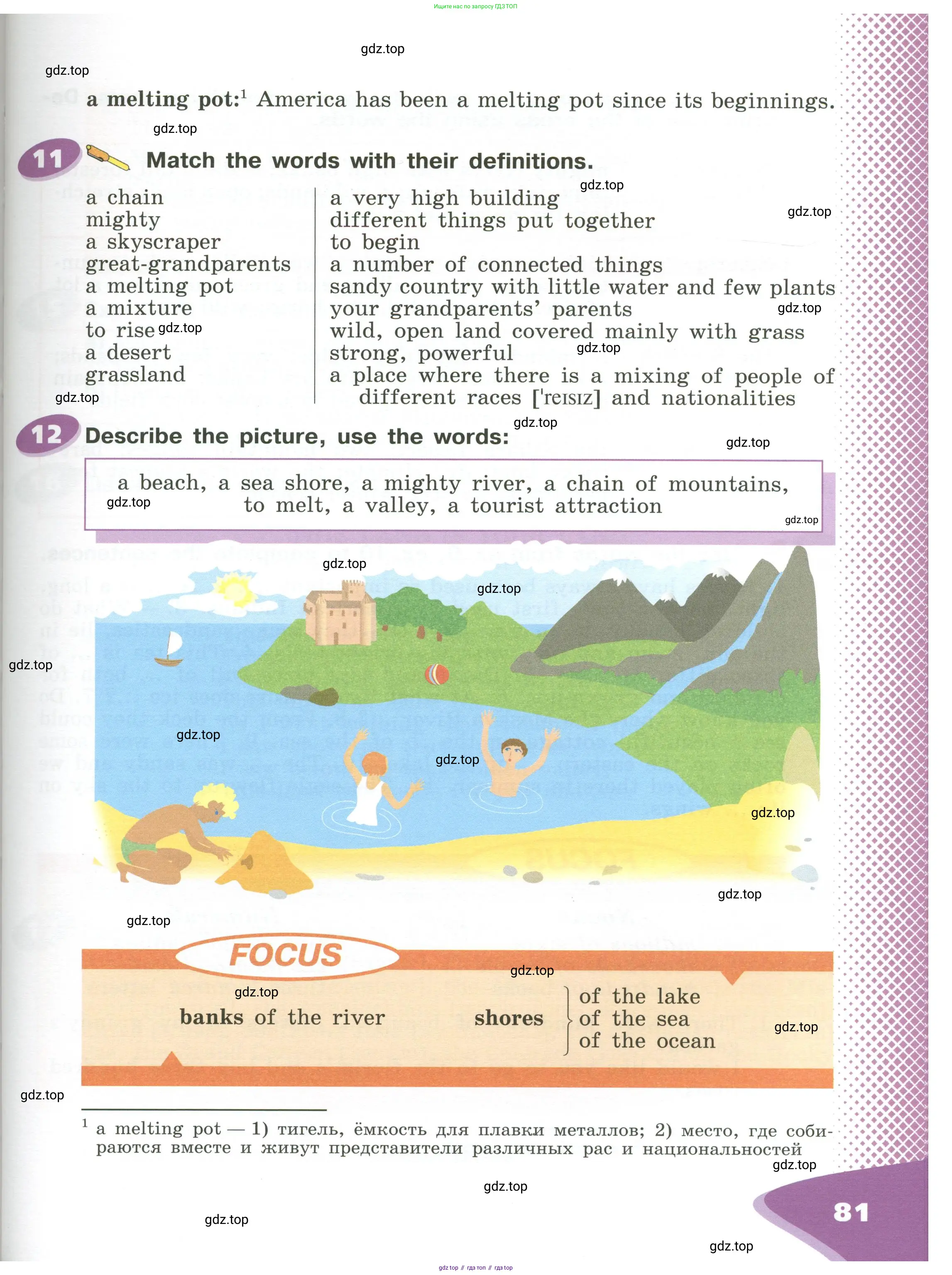 Английский язык (english), 6 класс Учебник (Student's book), авторы: Афанасьева Ольга Васильевна (Afanasyeva Olga), Михеева Ирина Владимировна (Mikheeva Irina), издательство Просвещение, Москва, зелёного цвета, Часть ( Part) 1, страница 81