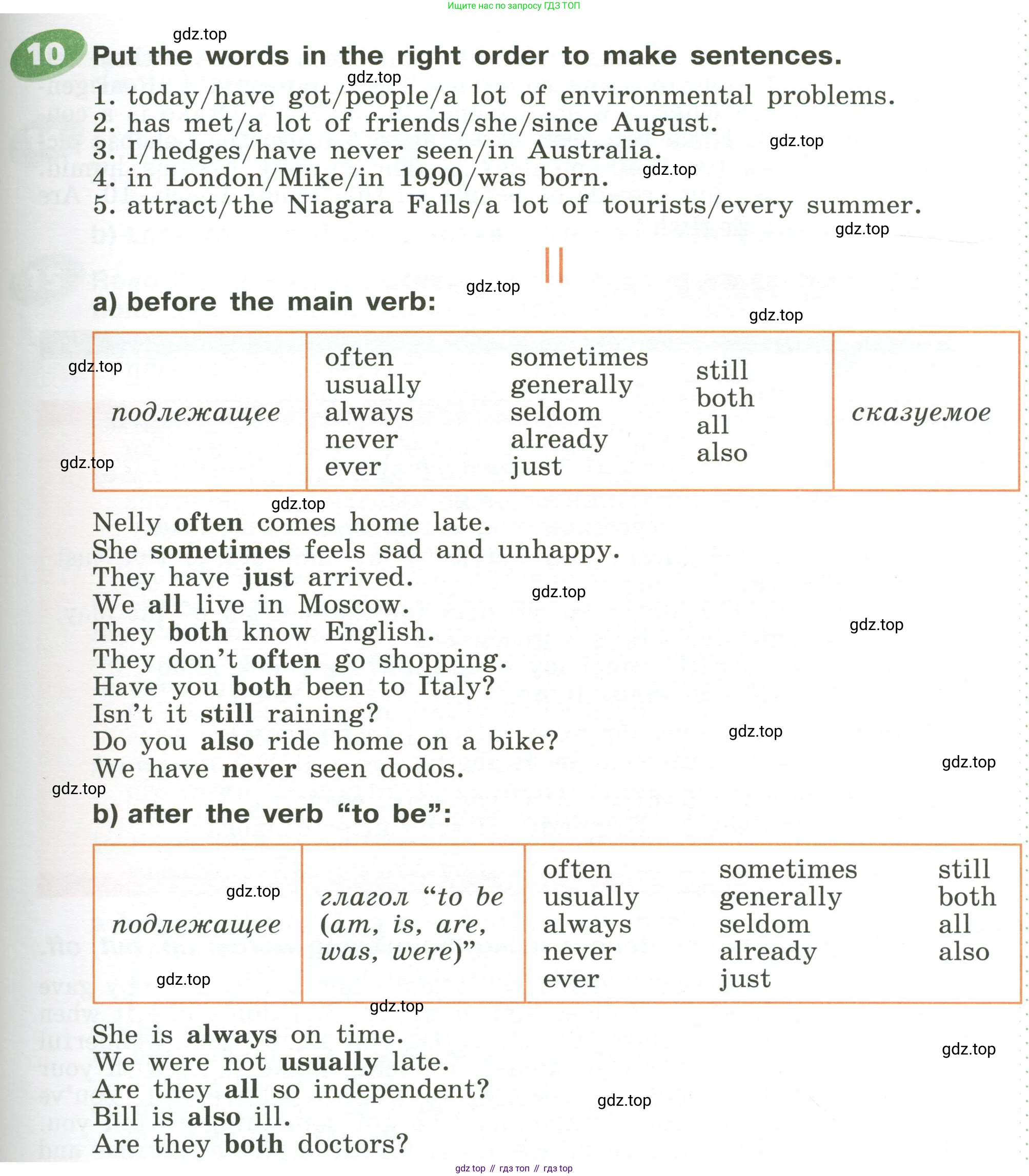 ГДЗ Английский язык (english), 6 класс Учебник (Student's book), авторы: Афанасьева Ольга Васильевна (Afanasyeva Olga), Михеева Ирина Владимировна (Mikheeva Irina), издательство Просвещение, Москва, зелёного цвета, Часть ( Part) 2, страница 147, номер 10, Условие