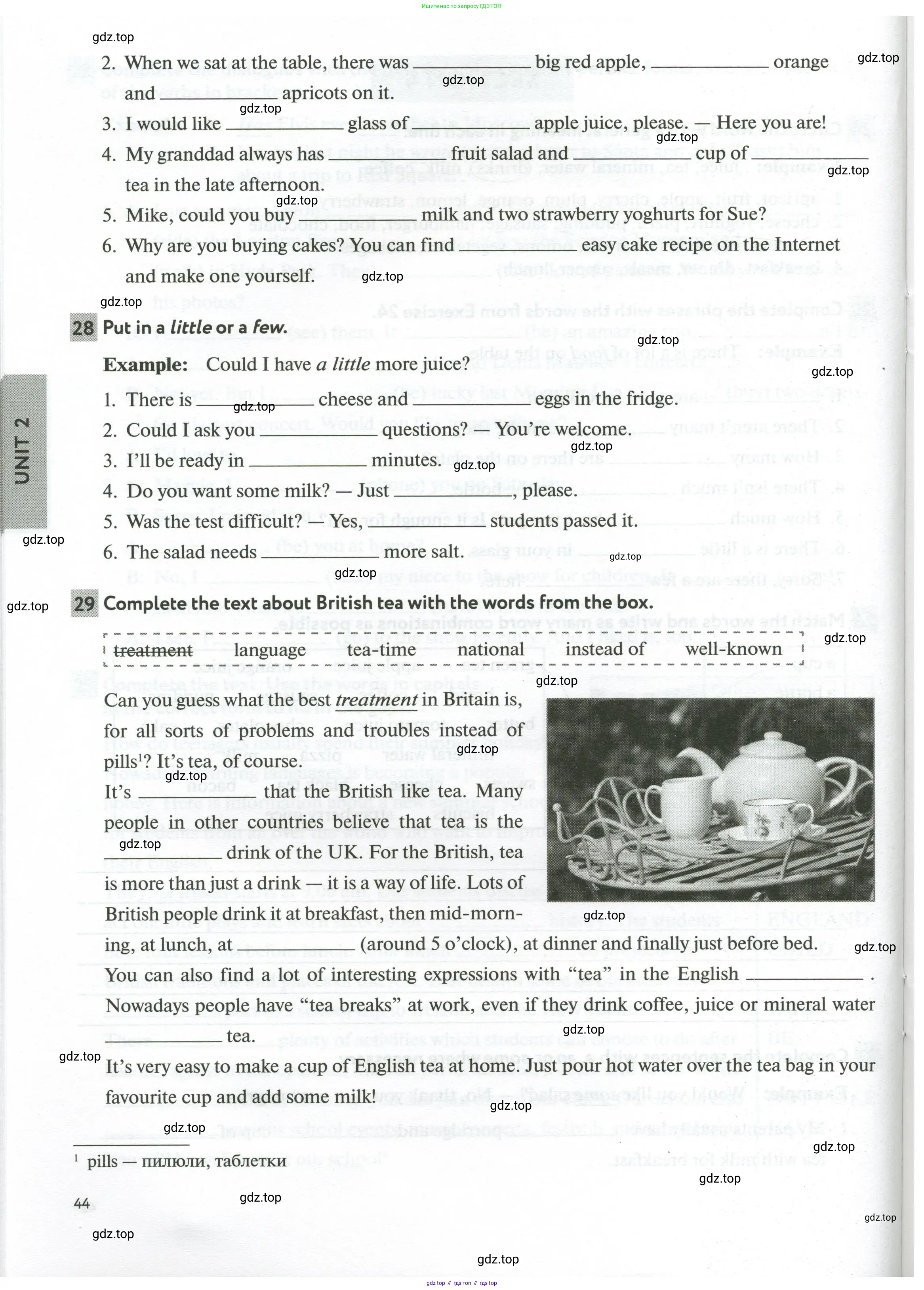 Английский язык (english), 6 класс рабочая тетрадь с контрольными работами (workbook + tests), авторы: Биболетова Мерем Забатовна, Денисенко Ольга Анатольевна, Трубанева Наталия Николаевна, издательство Просвещение, Москва, 2023, страница 44