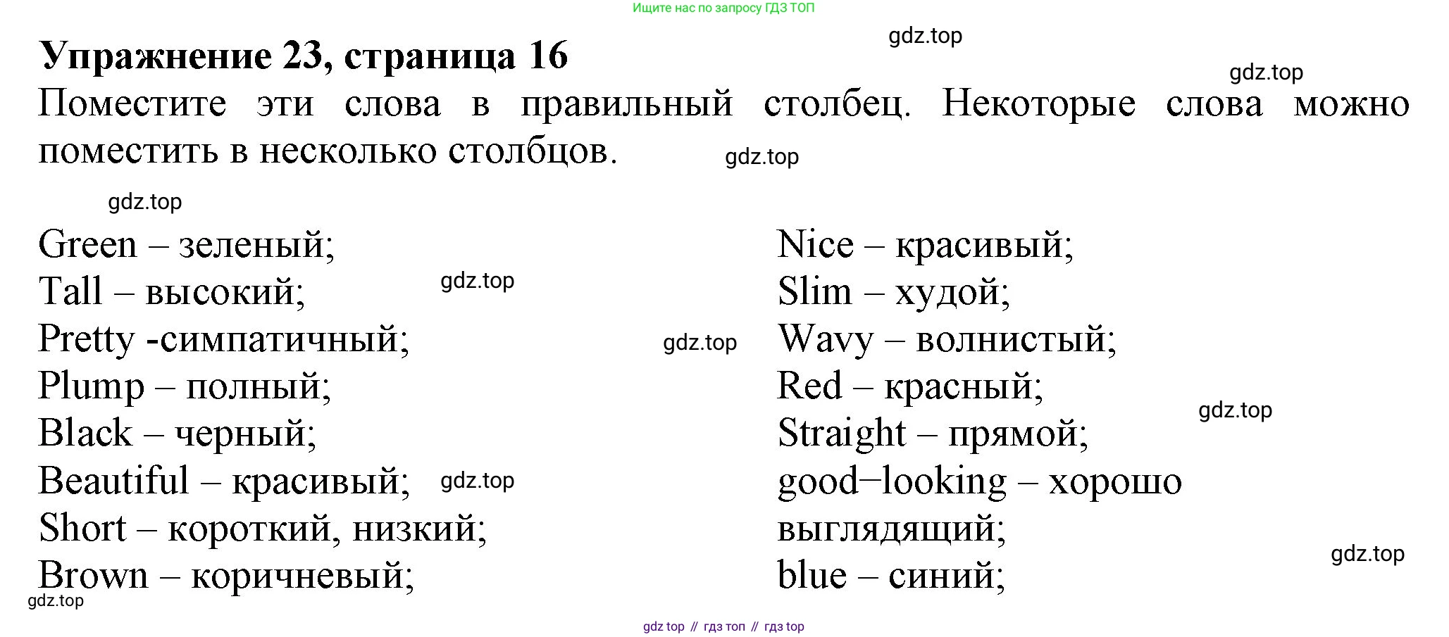 ГДЗ Английский язык (english), 6 класс рабочая тетрадь с контрольными работами (workbook + tests), авторы: Биболетова Мерем Забатовна, Денисенко Ольга Анатольевна, Трубанева Наталия Николаевна, издательство Просвещение, Москва, 2023, страница 16, номер 24, Решение
