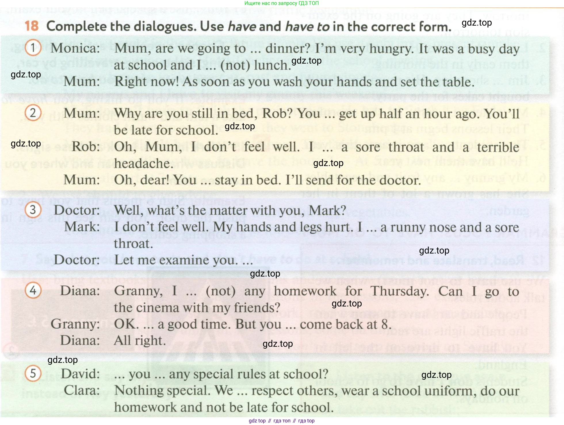 ГДЗ Английский язык (english), 6 класс Учебник (Student's book), авторы: Биболетова Мерем Забатовна, Денисенко Ольга Анатольевна, Трубанева Наталия Николаевна, издательство Просвещение, Москва, 2023, страница 56, номер 18, Условие