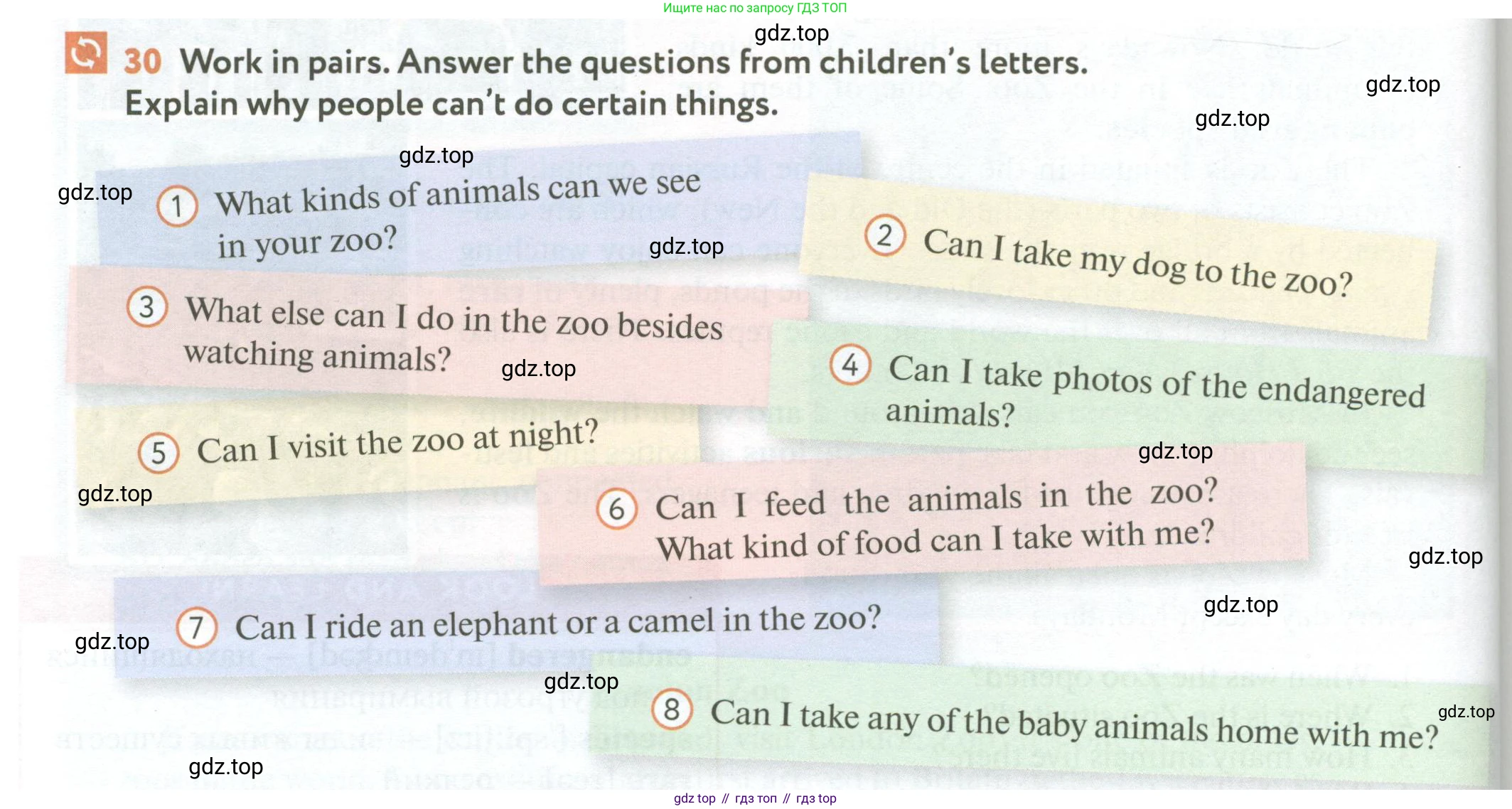 ГДЗ Английский язык (english), 6 класс Учебник (Student's book), авторы: Биболетова Мерем Забатовна, Денисенко Ольга Анатольевна, Трубанева Наталия Николаевна, издательство Просвещение, Москва, 2023, страница 60, номер 30, Условие