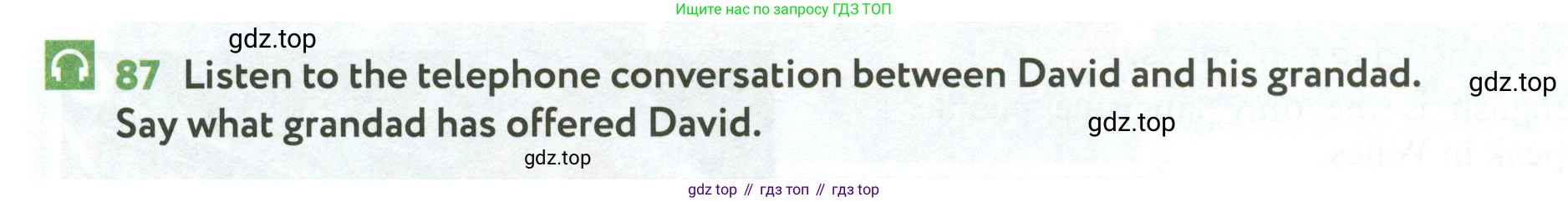 ГДЗ Английский язык (english), 6 класс Учебник (Student's book), авторы: Биболетова Мерем Забатовна, Денисенко Ольга Анатольевна, Трубанева Наталия Николаевна, издательство Просвещение, Москва, 2023, страница 110, номер 87, Условие