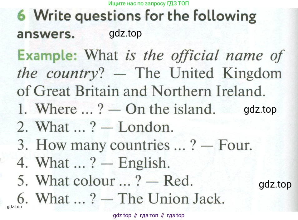 ГДЗ Английский язык (english), 6 класс Учебник (Student's book), авторы: Биболетова Мерем Забатовна, Денисенко Ольга Анатольевна, Трубанева Наталия Николаевна, издательство Просвещение, Москва, 2023, страница 134, номер 6, Условие