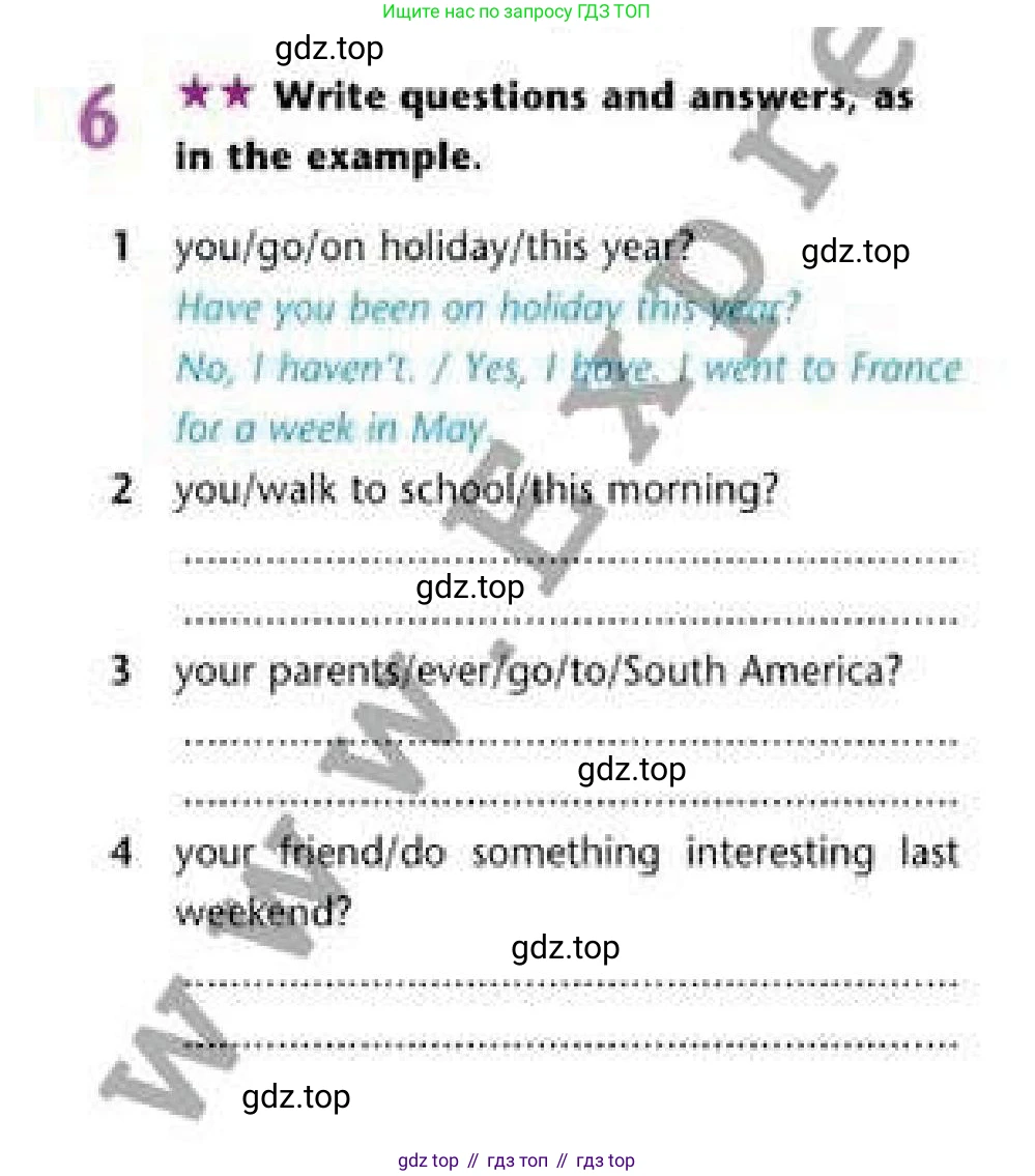 Английский язык (english), 6 класс Рабочая тетрадь (workbook), авторы: Эванс Вирджиния (Evans Virginia), Дули Дженни (Dooley Jenny), Оби Боб (Obee Bob), Мухамеджанова Наталья (Mukhamedjanova Natalya), издательство Express Publishing, Алматы, 2017, зелёного цвета, страница 23, номер 6, Условие