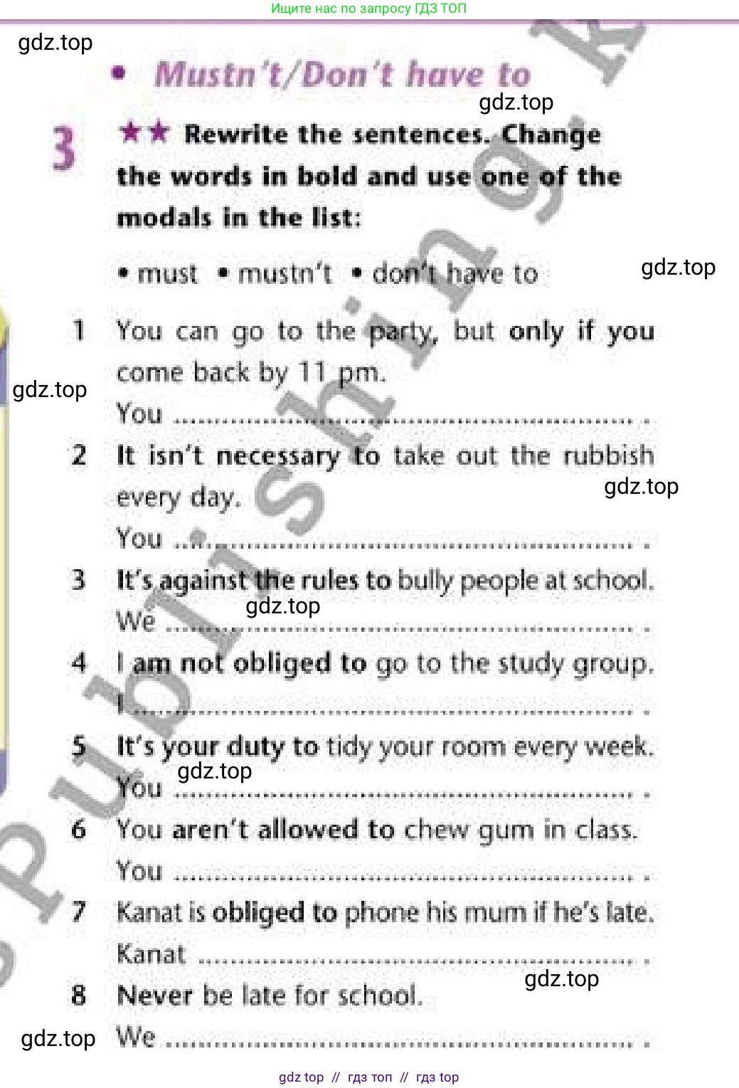 Английский язык (english), 6 класс Рабочая тетрадь (workbook), авторы: Эванс Вирджиния (Evans Virginia), Дули Дженни (Dooley Jenny), Оби Боб (Obee Bob), Мухамеджанова Наталья (Mukhamedjanova Natalya), издательство Express Publishing, Алматы, 2017, зелёного цвета, страница 38, номер 3, Условие