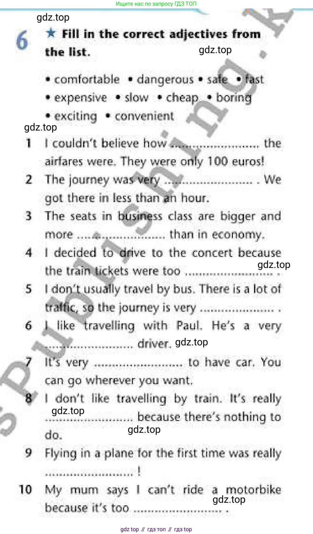Английский язык (english), 6 класс Рабочая тетрадь (workbook), авторы: Эванс Вирджиния (Evans Virginia), Дули Дженни (Dooley Jenny), Оби Боб (Obee Bob), Мухамеджанова Наталья (Mukhamedjanova Natalya), издательство Express Publishing, Алматы, 2017, зелёного цвета, страница 65, номер 6, Условие