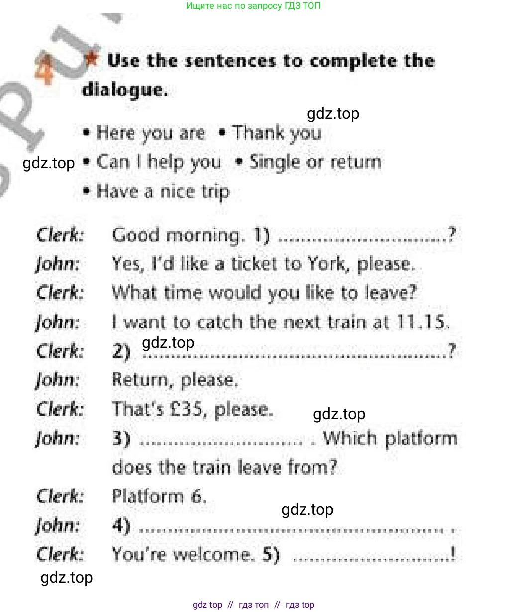 Английский язык (english), 6 класс Рабочая тетрадь (workbook), авторы: Эванс Вирджиния (Evans Virginia), Дули Дженни (Dooley Jenny), Оби Боб (Obee Bob), Мухамеджанова Наталья (Mukhamedjanova Natalya), издательство Express Publishing, Алматы, 2017, зелёного цвета, страница 70, номер 4, Условие