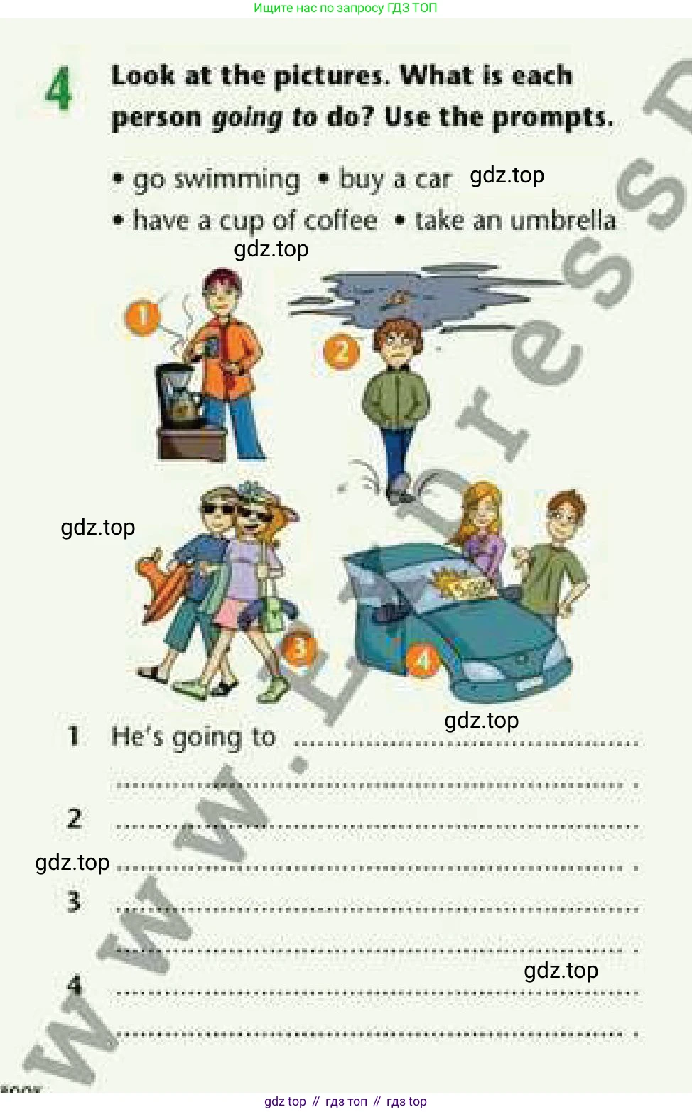 Английский язык (english), 6 класс Рабочая тетрадь (workbook), авторы: Эванс Вирджиния (Evans Virginia), Дули Дженни (Dooley Jenny), Оби Боб (Obee Bob), Мухамеджанова Наталья (Mukhamedjanova Natalya), издательство Express Publishing, Алматы, 2017, зелёного цвета, страница 84, номер 4, Условие