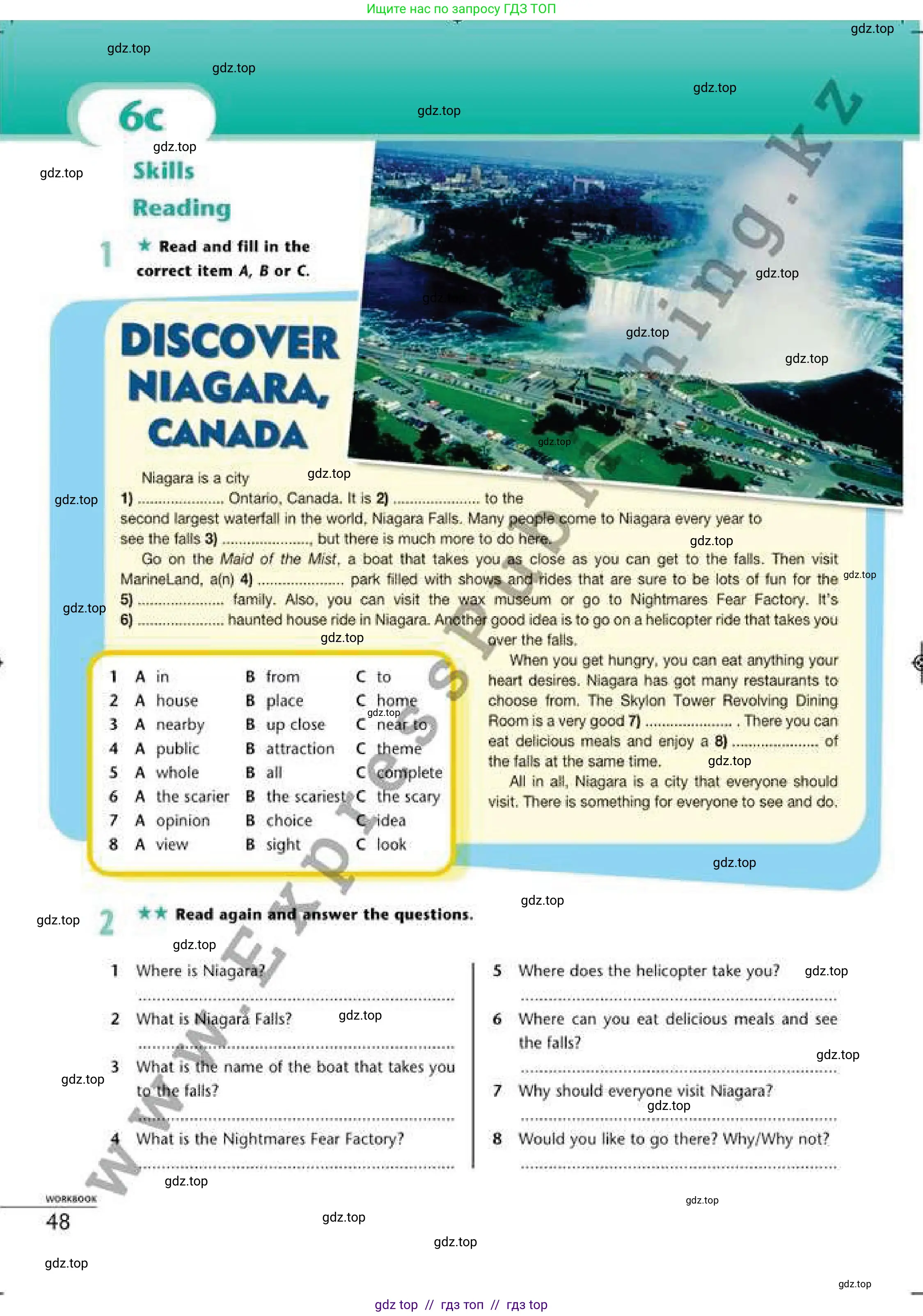Английский язык (english), 6 класс Рабочая тетрадь (workbook), авторы: Эванс Вирджиния (Evans Virginia), Дули Дженни (Dooley Jenny), Оби Боб (Obee Bob), Мухамеджанова Наталья (Mukhamedjanova Natalya), издательство Express Publishing, Алматы, 2017, зелёного цвета, страница 48