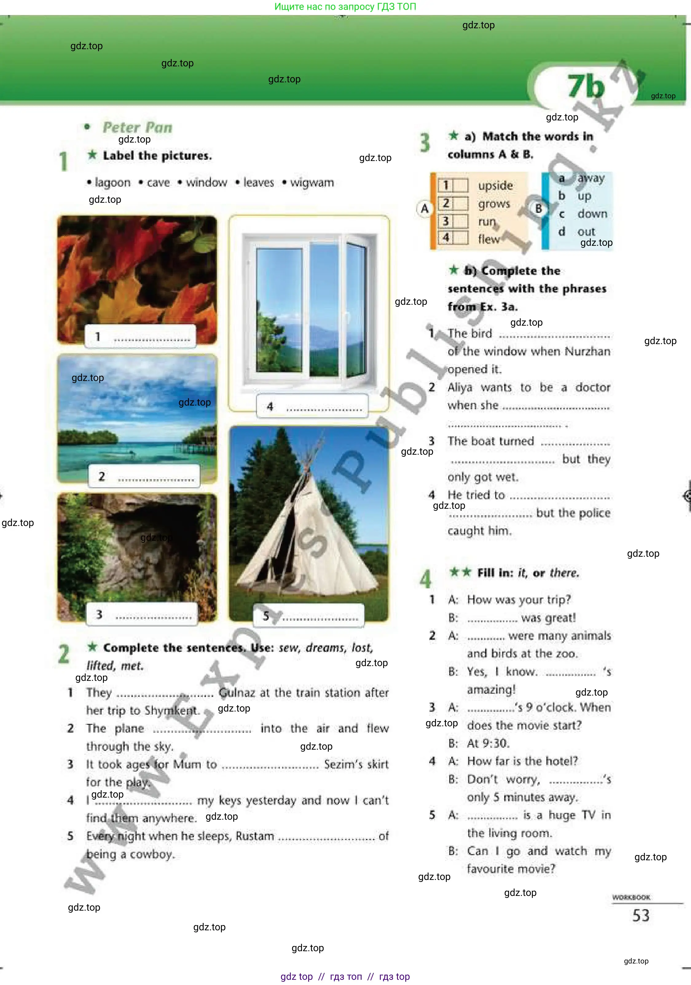 Английский язык (english), 6 класс Рабочая тетрадь (workbook), авторы: Эванс Вирджиния (Evans Virginia), Дули Дженни (Dooley Jenny), Оби Боб (Obee Bob), Мухамеджанова Наталья (Mukhamedjanova Natalya), издательство Express Publishing, Алматы, 2017, зелёного цвета, страница 53