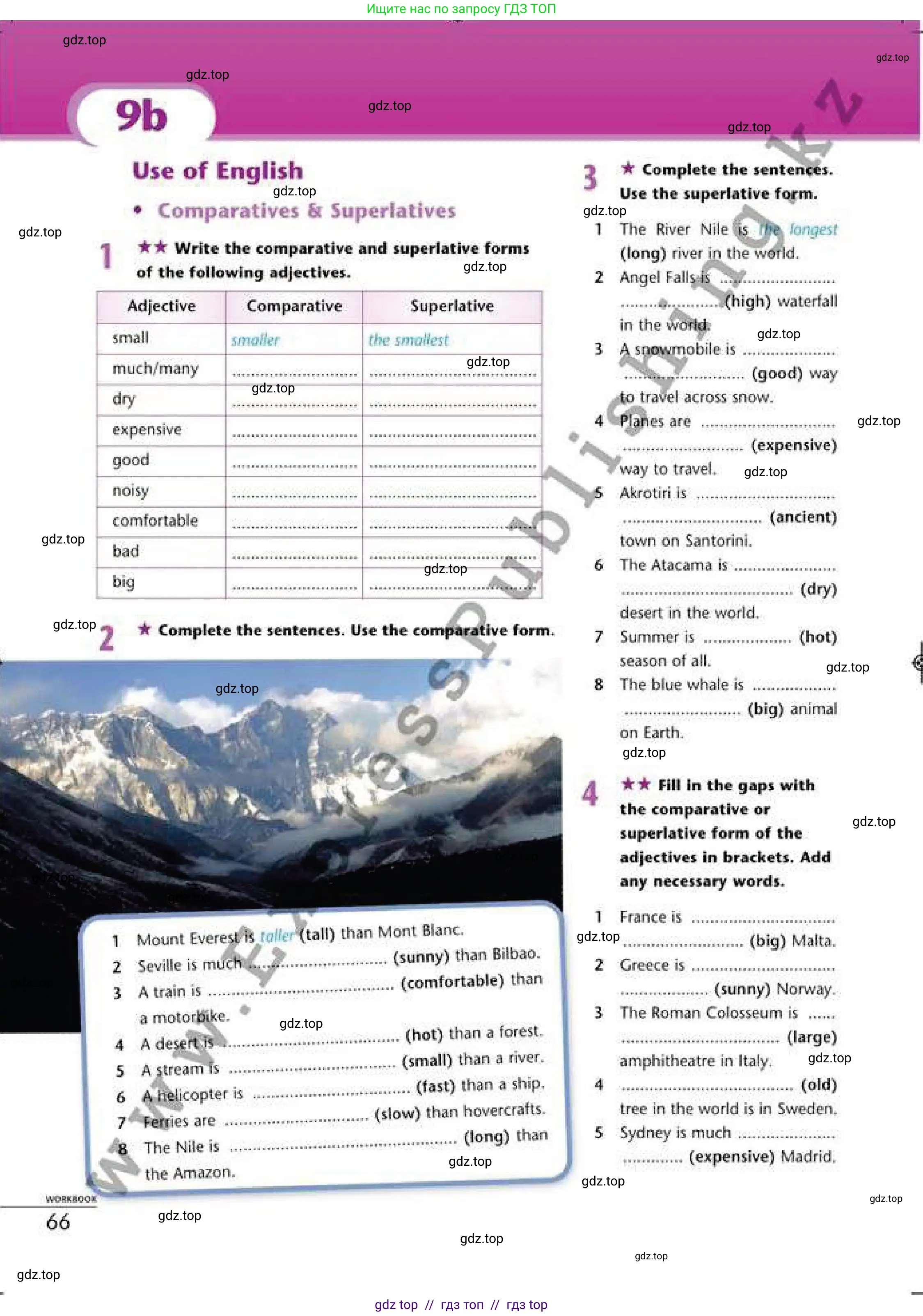 Английский язык (english), 6 класс Рабочая тетрадь (workbook), авторы: Эванс Вирджиния (Evans Virginia), Дули Дженни (Dooley Jenny), Оби Боб (Obee Bob), Мухамеджанова Наталья (Mukhamedjanova Natalya), издательство Express Publishing, Алматы, 2017, зелёного цвета, страница 66